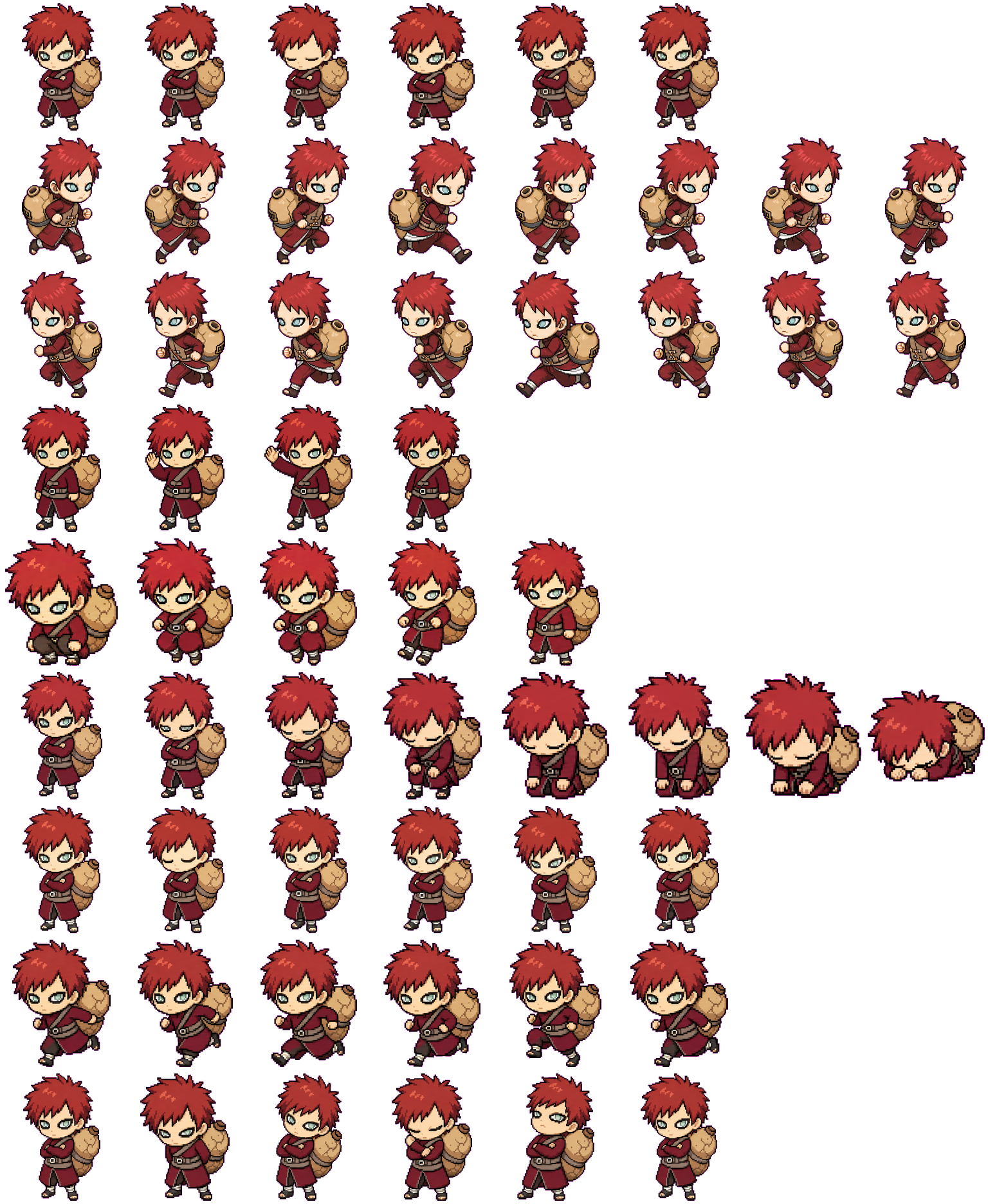 Gaara spritesheet preview