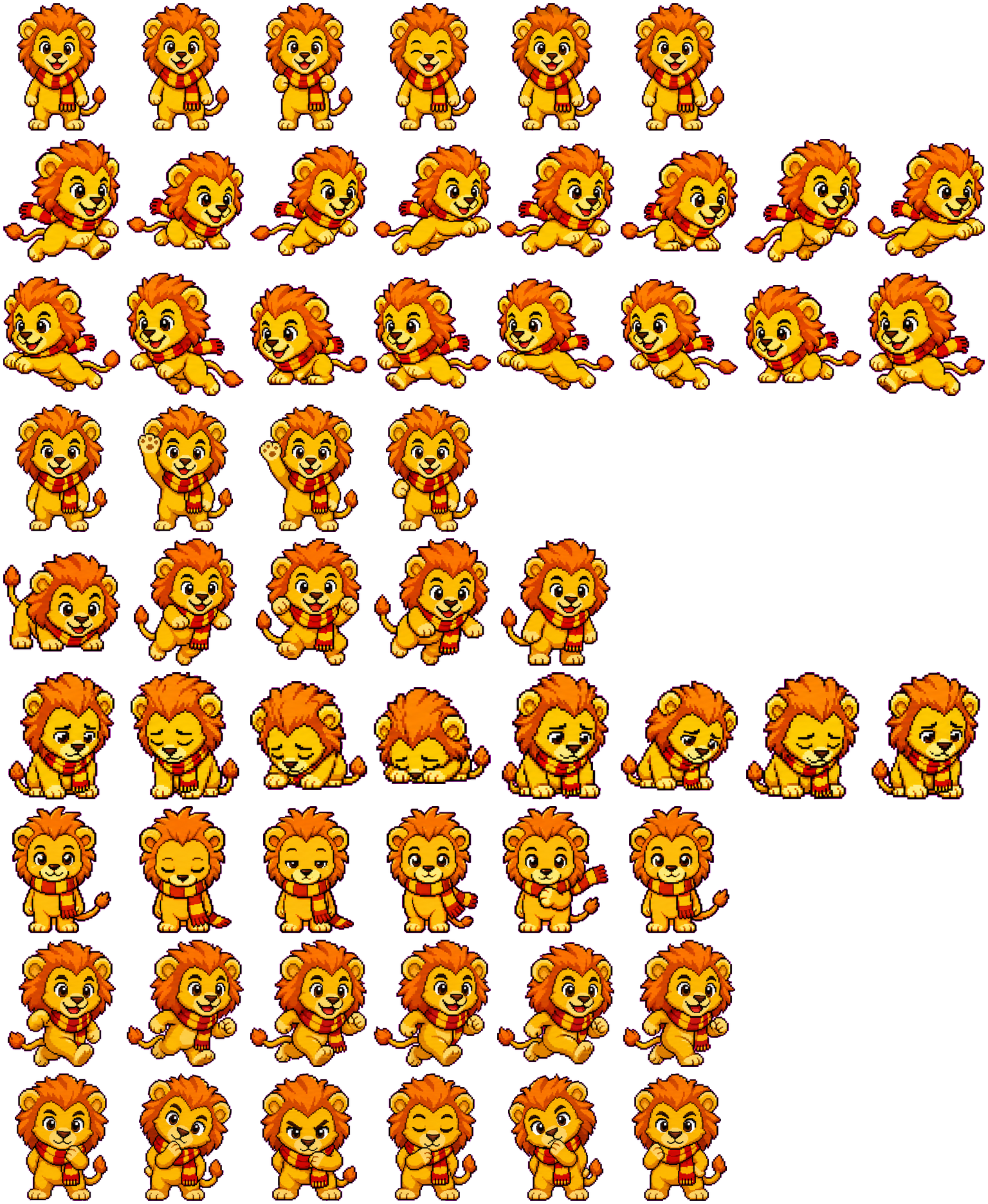 Galatasaray Lion spritesheet preview