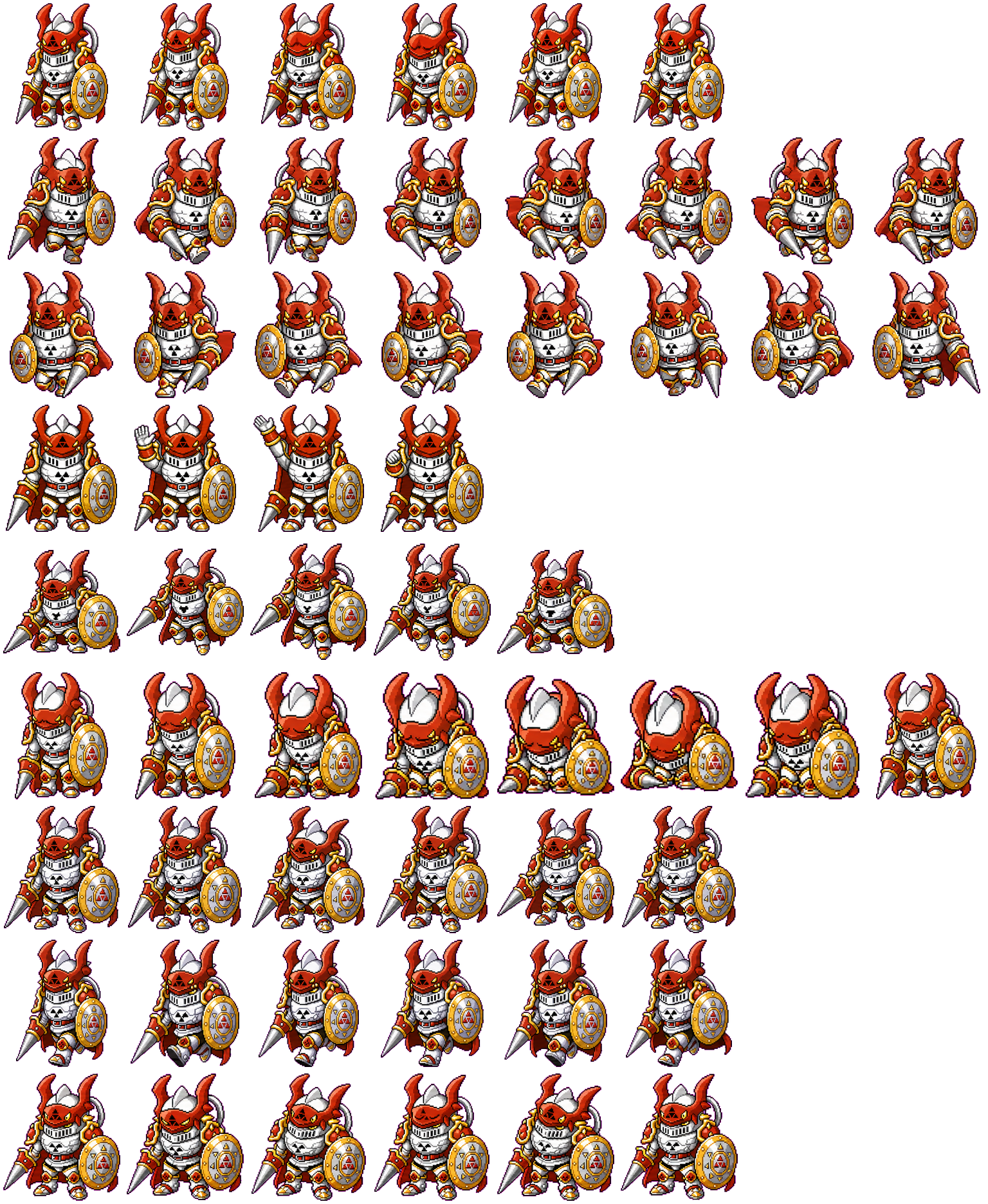 Gallantmon spritesheet preview