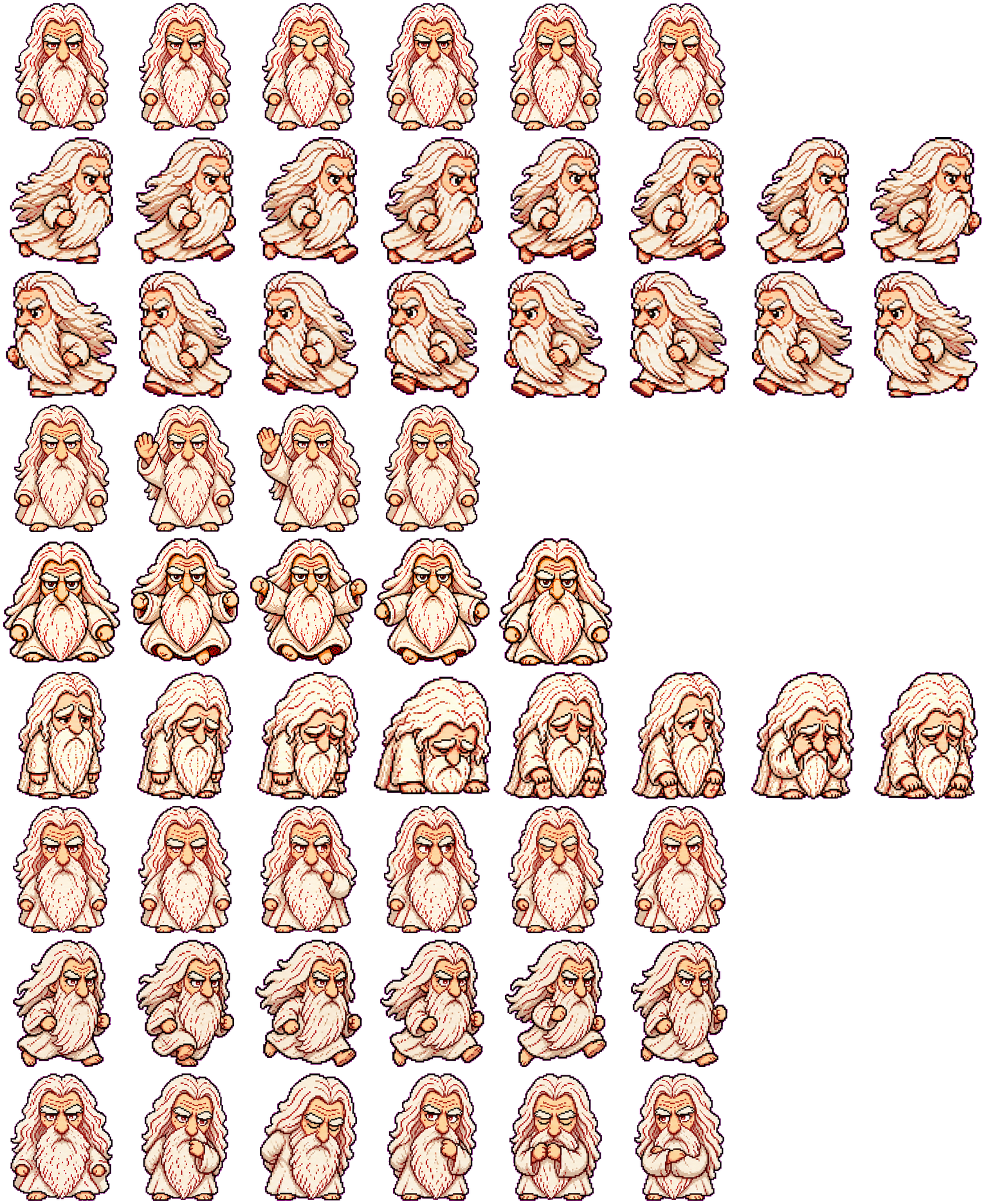 Gandalf spritesheet preview
