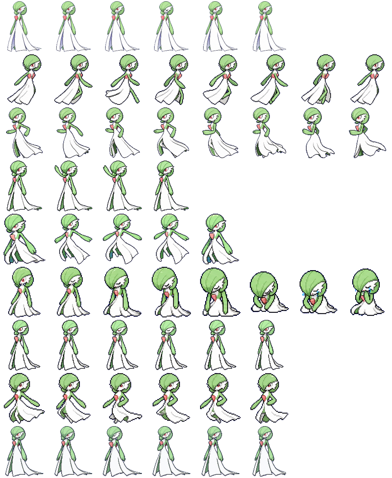 Gardevoir spritesheet preview