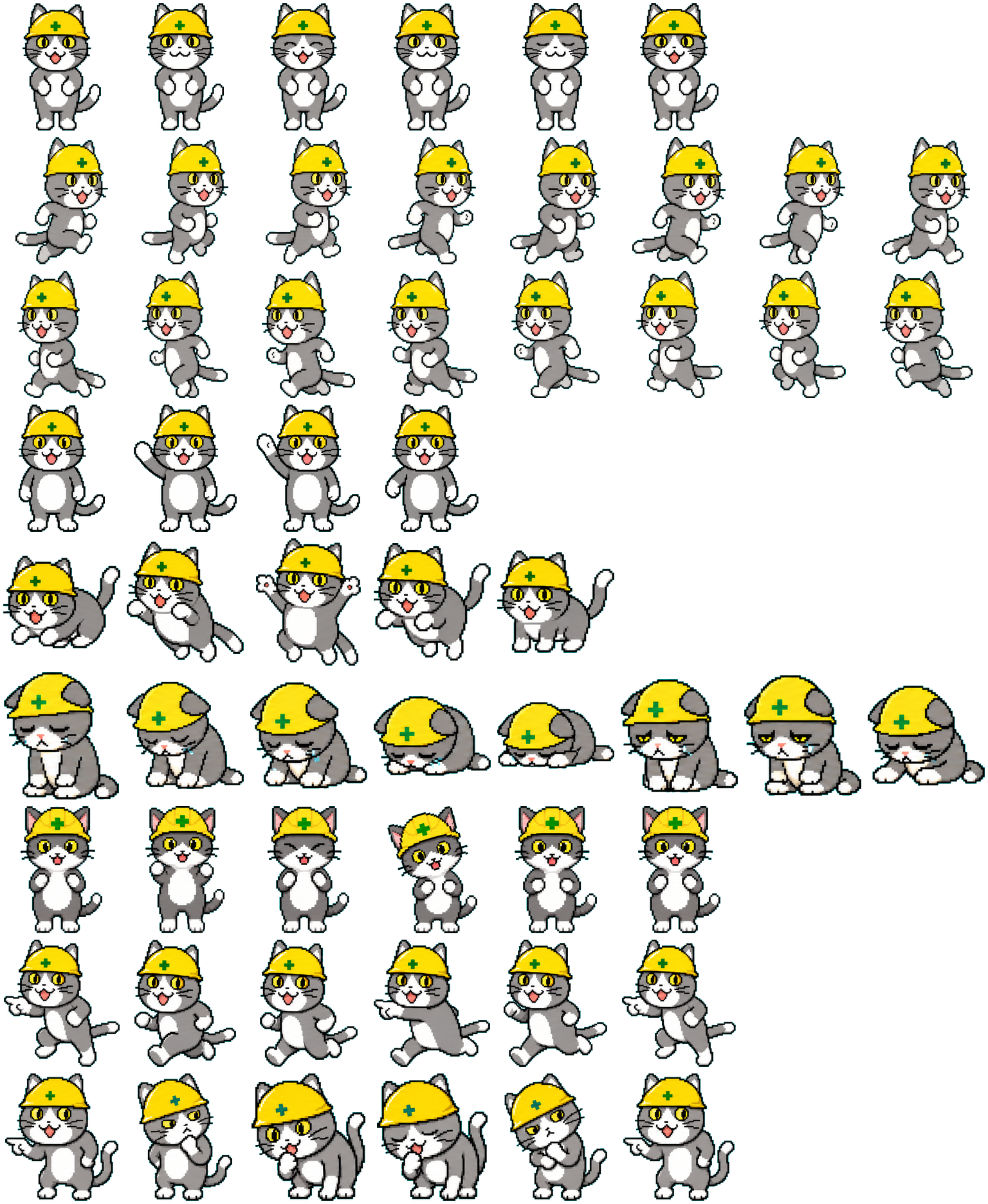 Genba Cat spritesheet preview