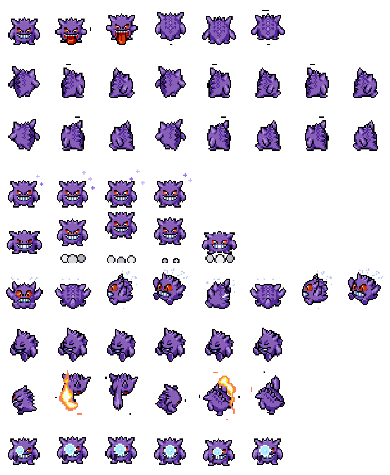 Gengar spritesheet preview
