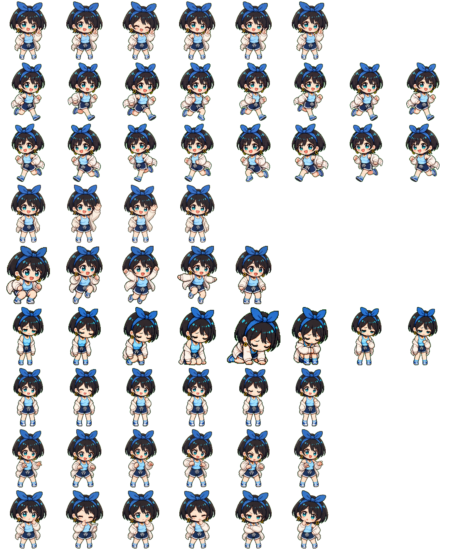 更科瑠夏 spritesheet preview