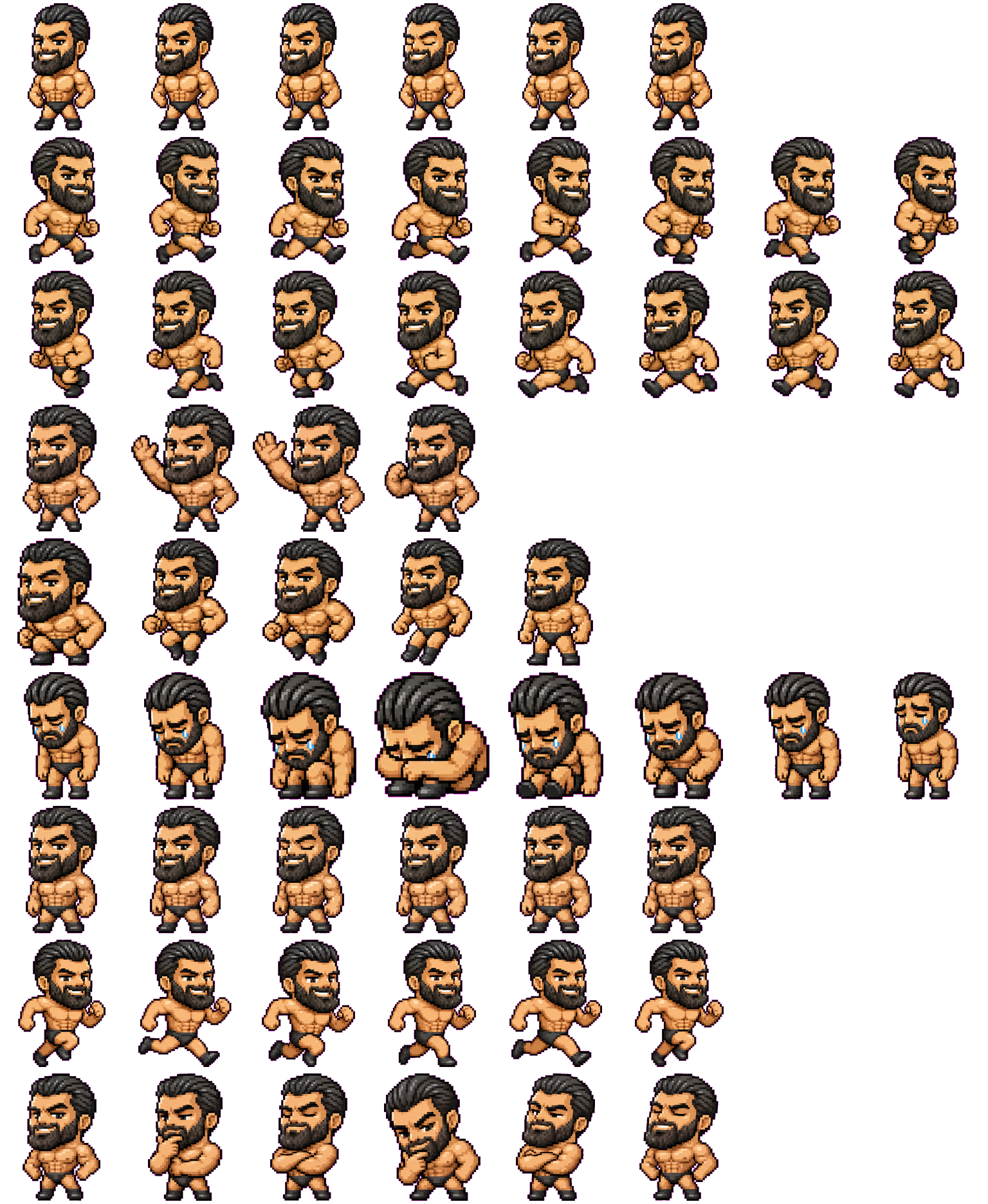 Gigachad spritesheet preview