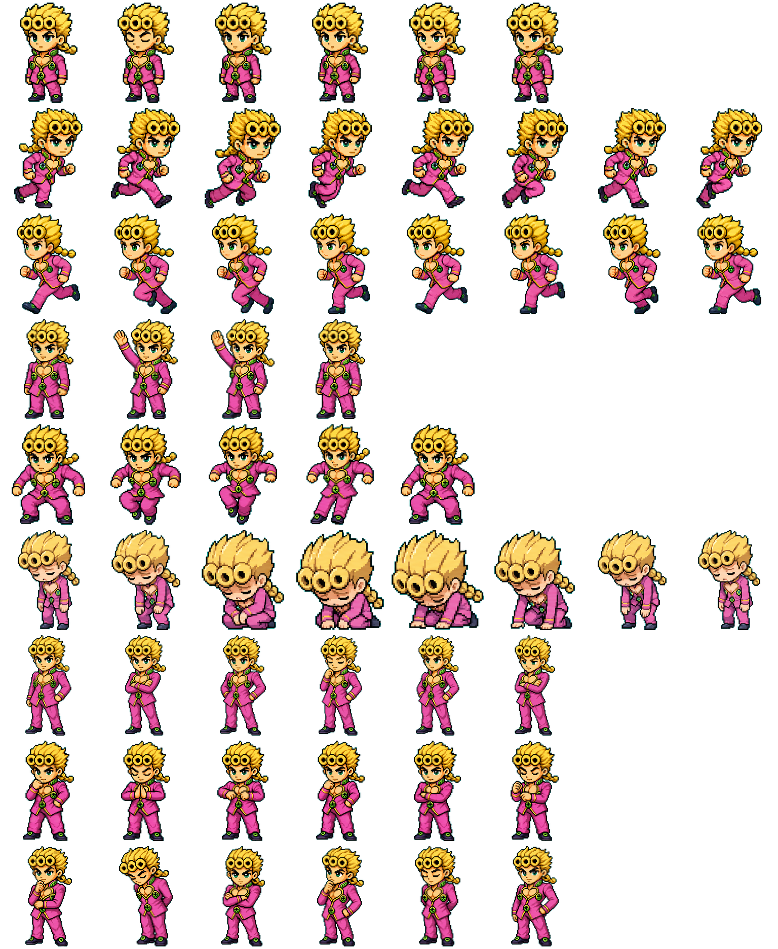 Giorno spritesheet preview