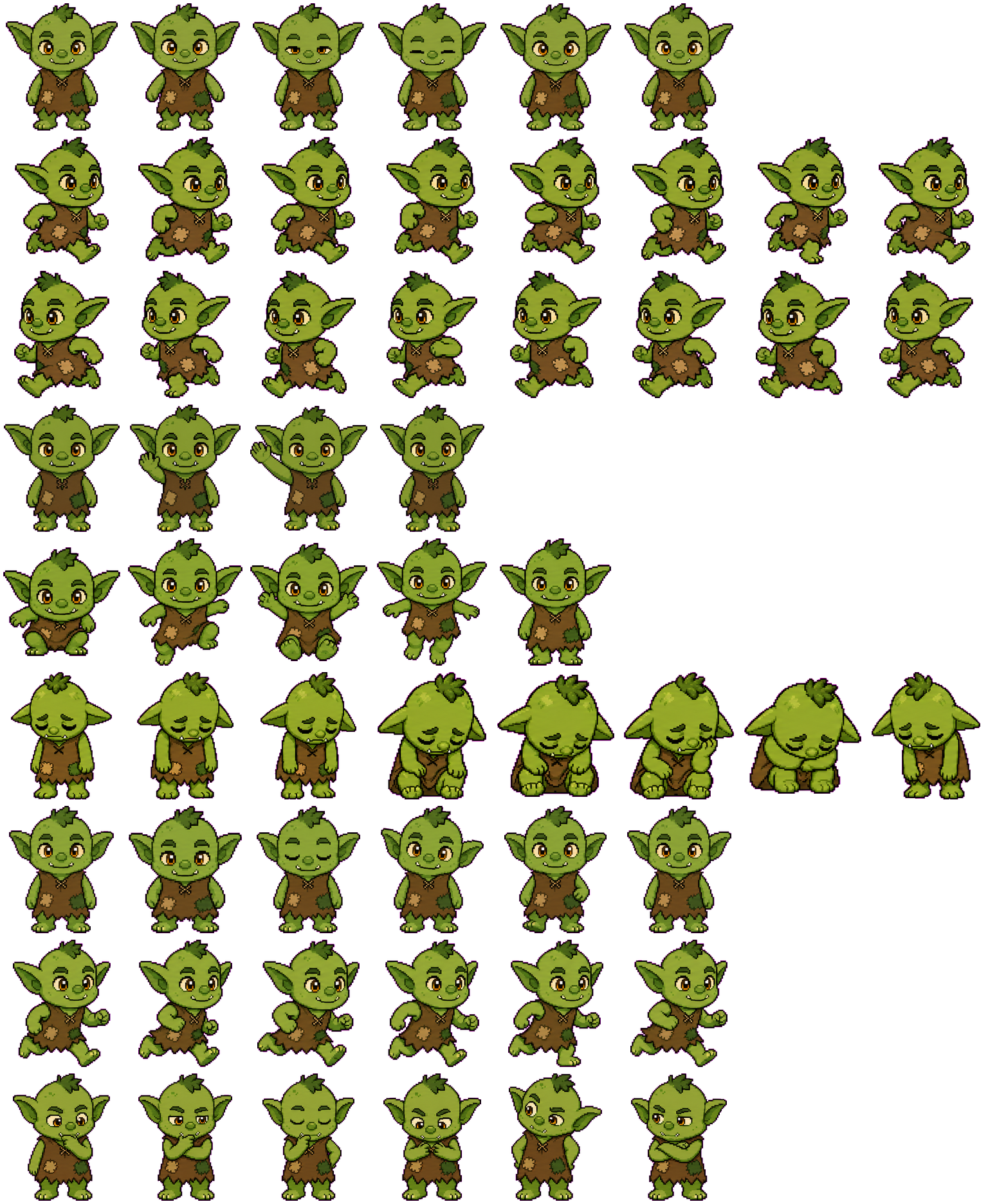 Goblin spritesheet preview