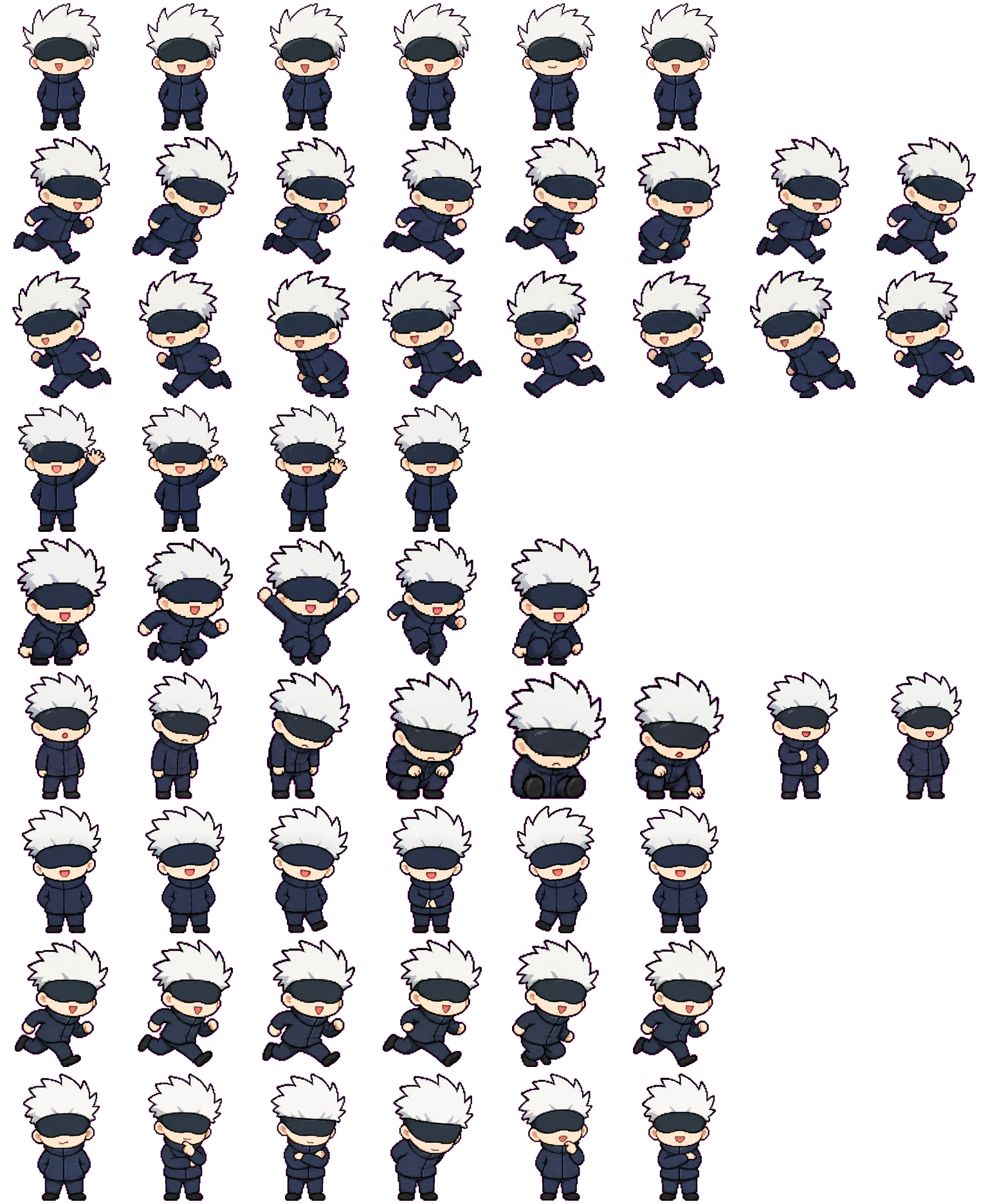 Gojo spritesheet preview