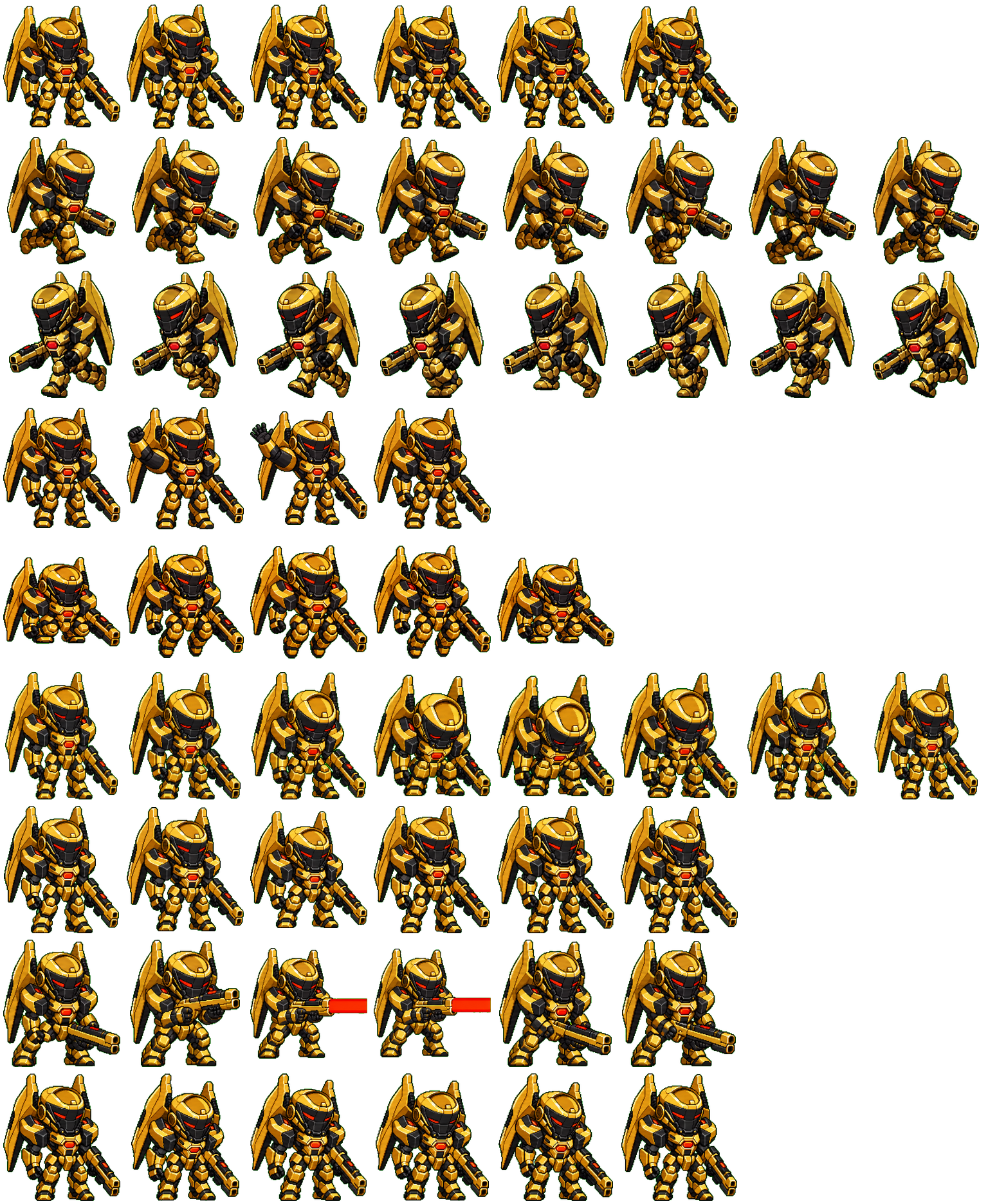 GOLEM // GRAYCRAFT4 spritesheet preview