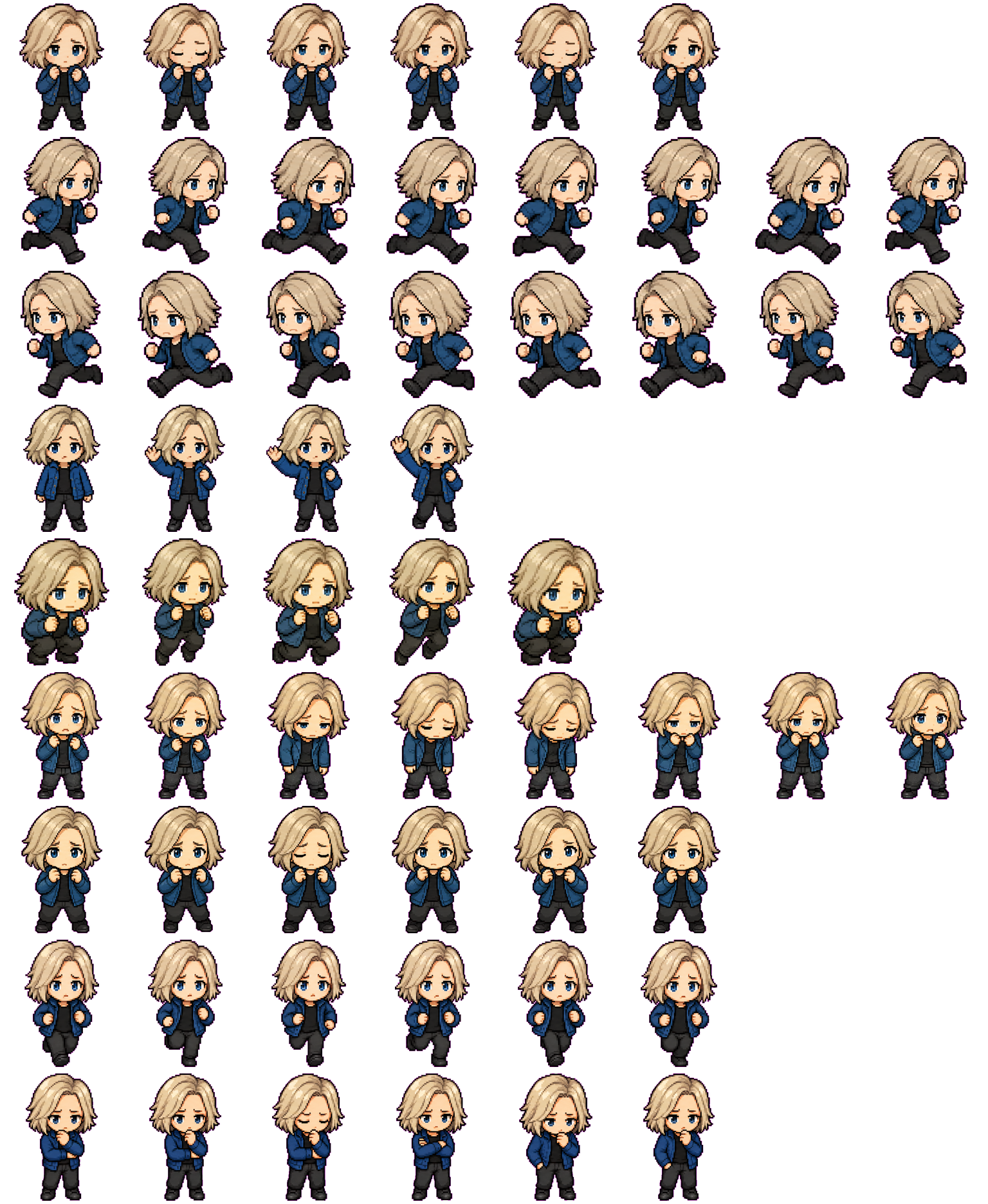 Grace Ashcroft (Blue Variant) spritesheet preview