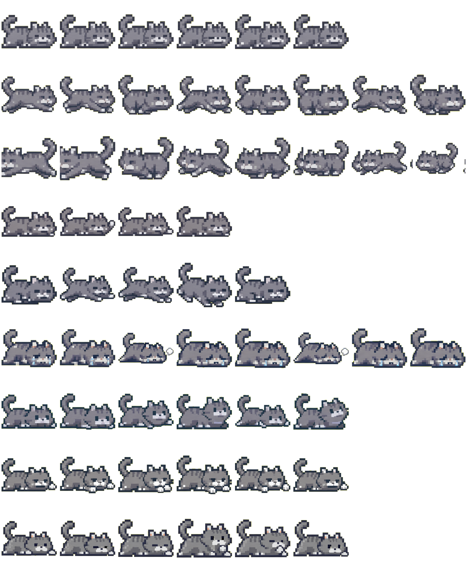 Gray Cat animated desktop pet preview for Codex Pet