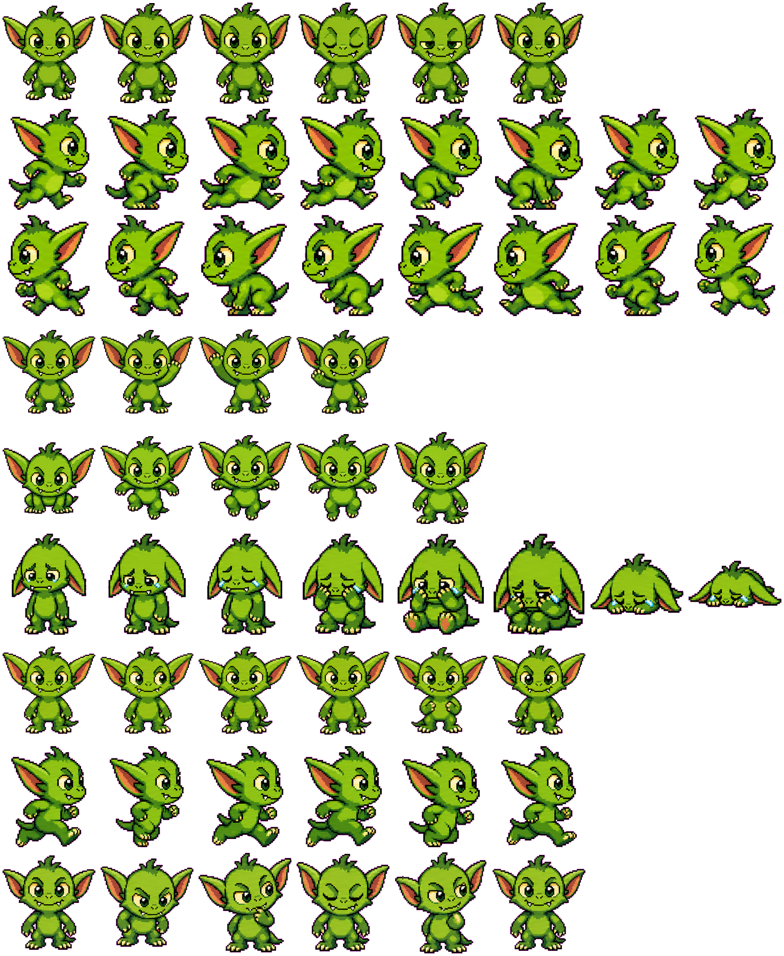 Gremlin spritesheet preview