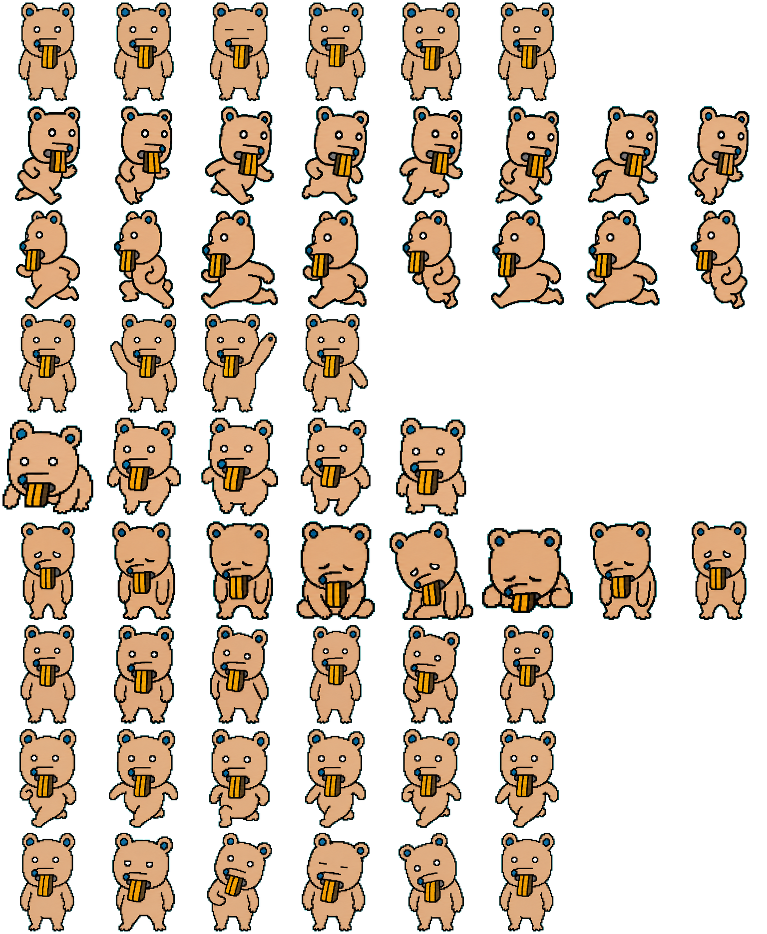 歯熊 spritesheet preview