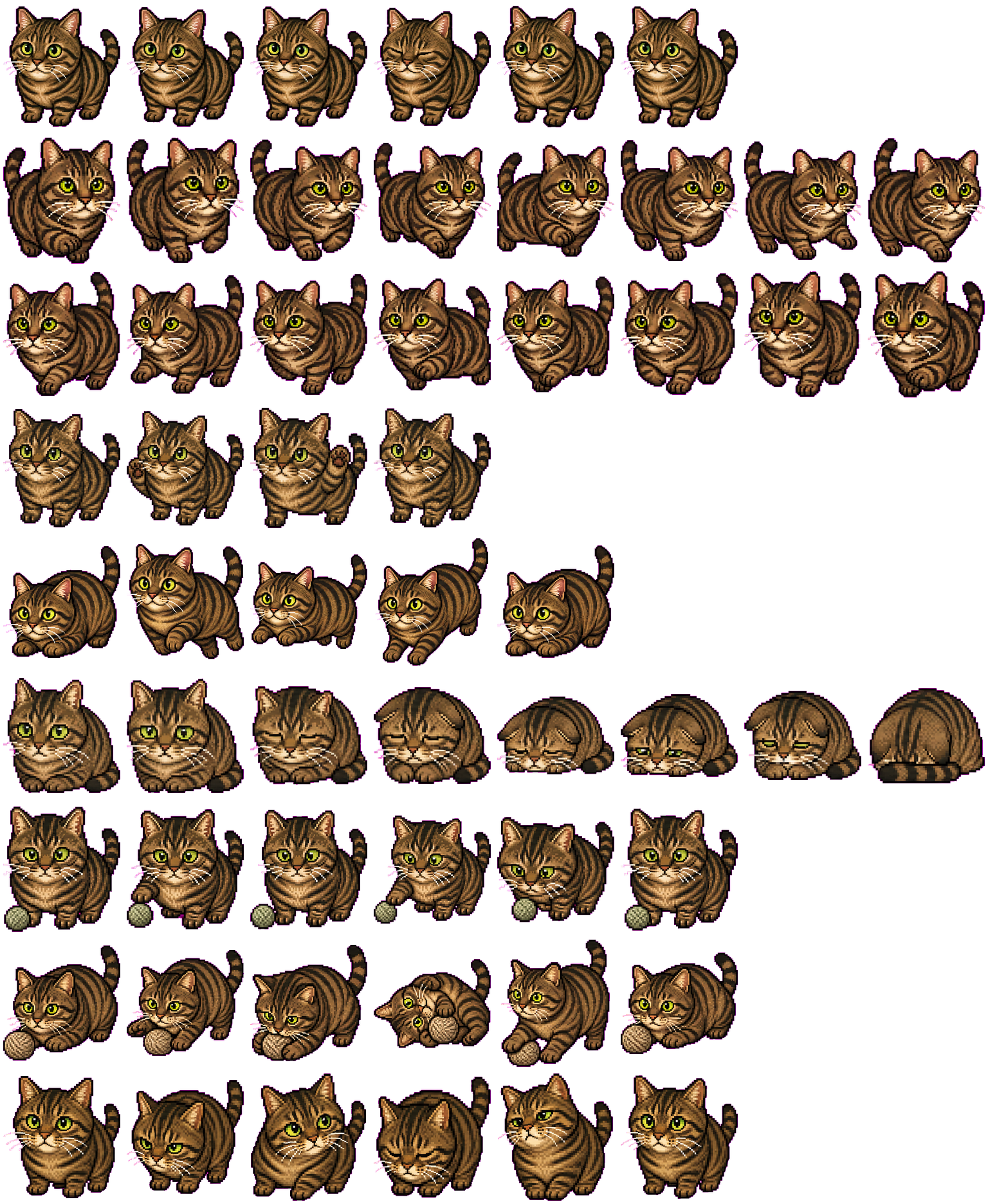 Hana spritesheet preview