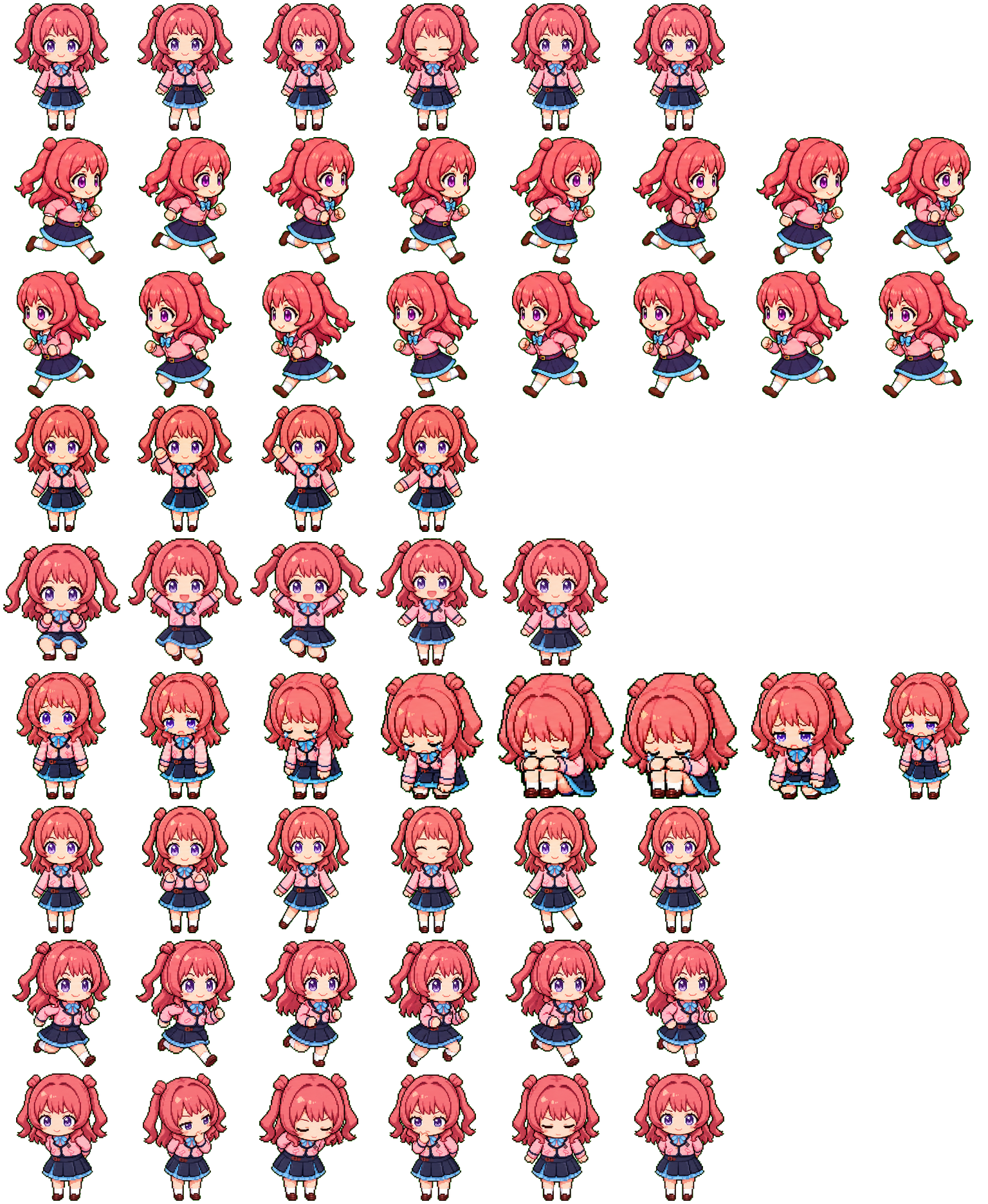 hanami_saki spritesheet preview
