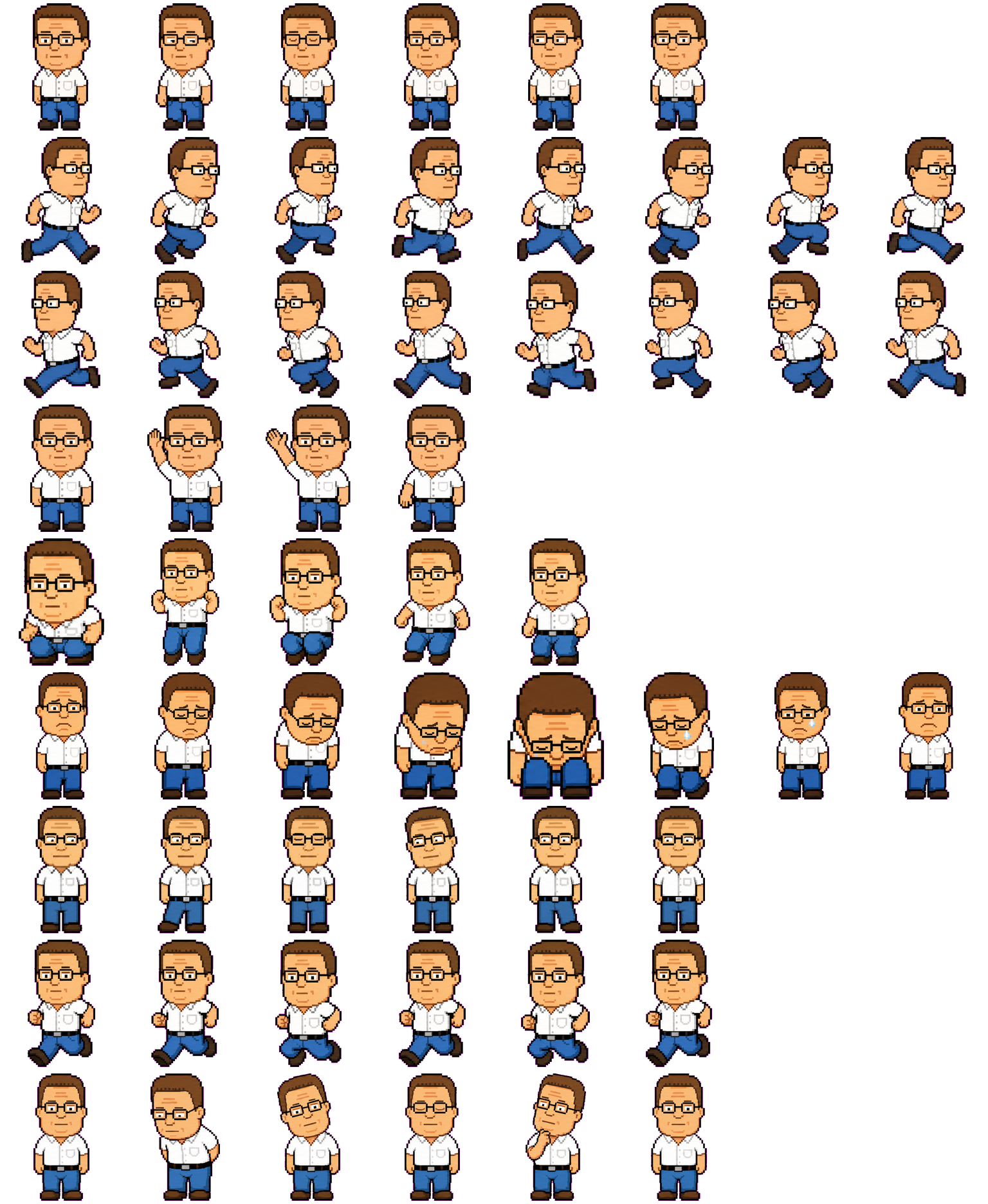 Hank spritesheet preview