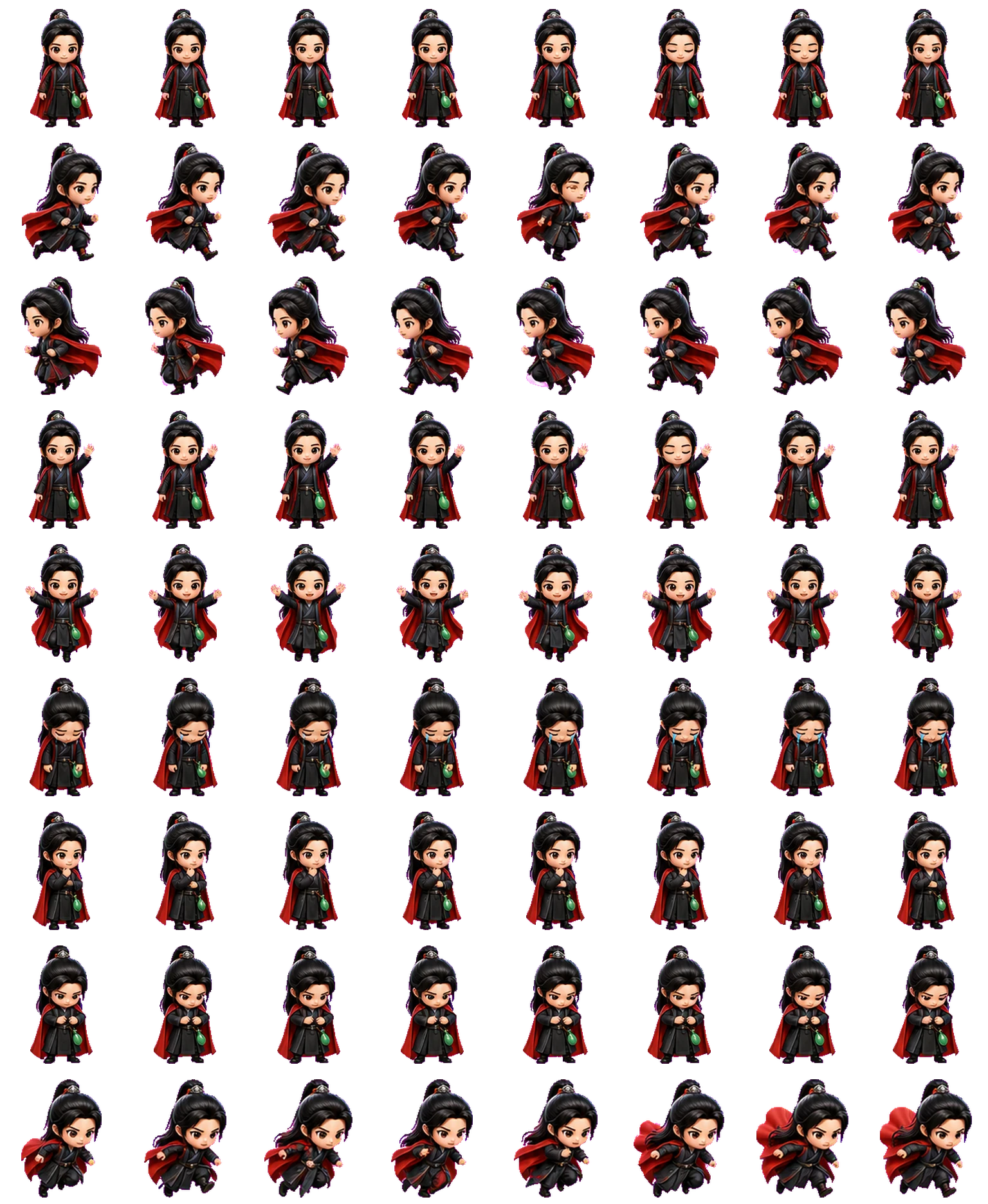 Han Li Q spritesheet preview