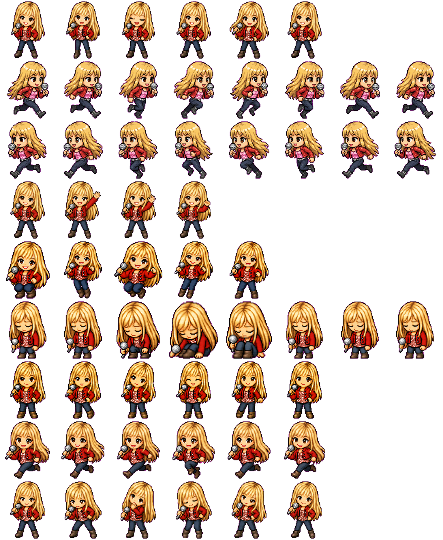 Hannah Montana spritesheet preview