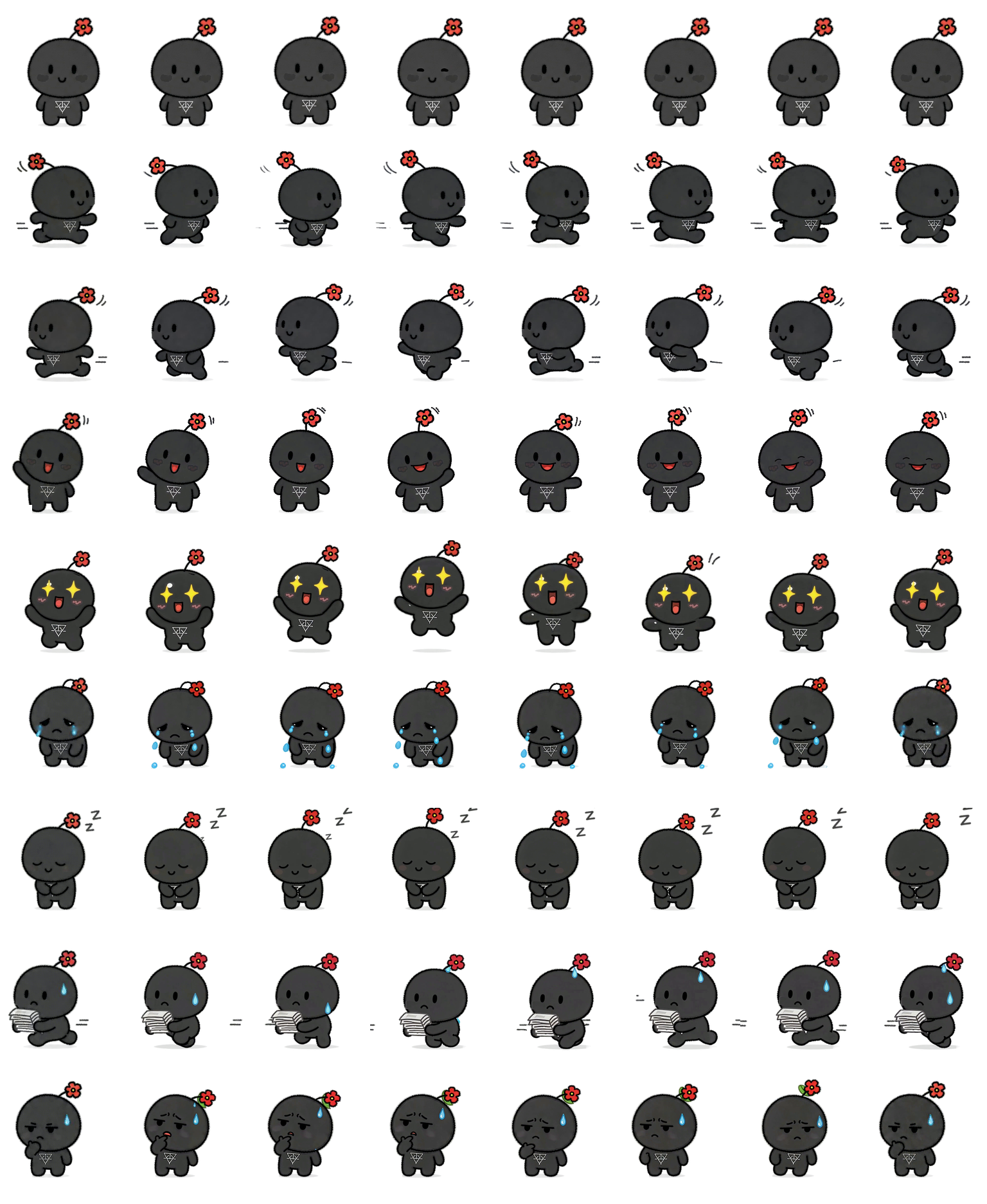 黑煤球 spritesheet preview