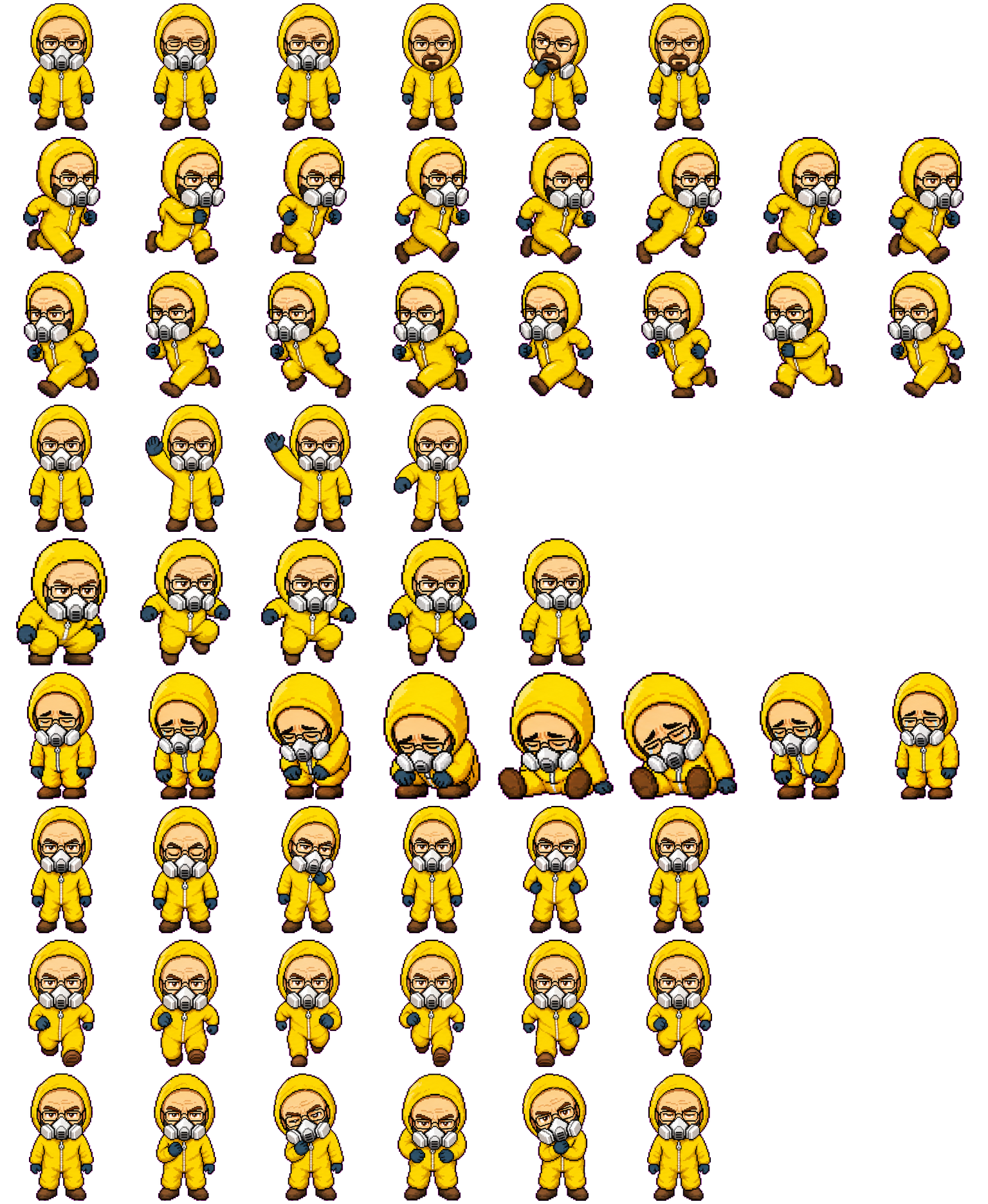 Heisenberg Cook spritesheet preview