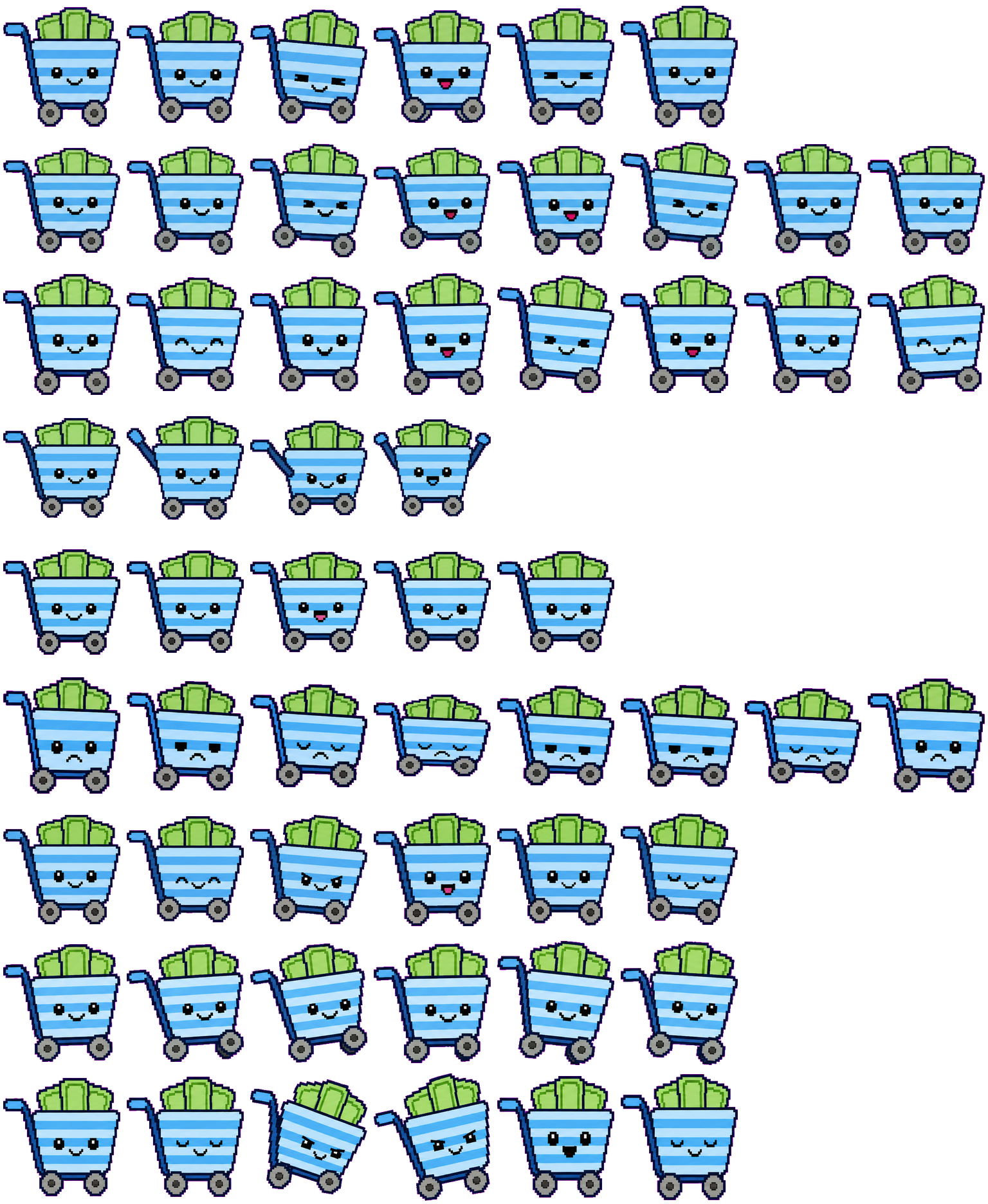 Corinna spritesheet preview