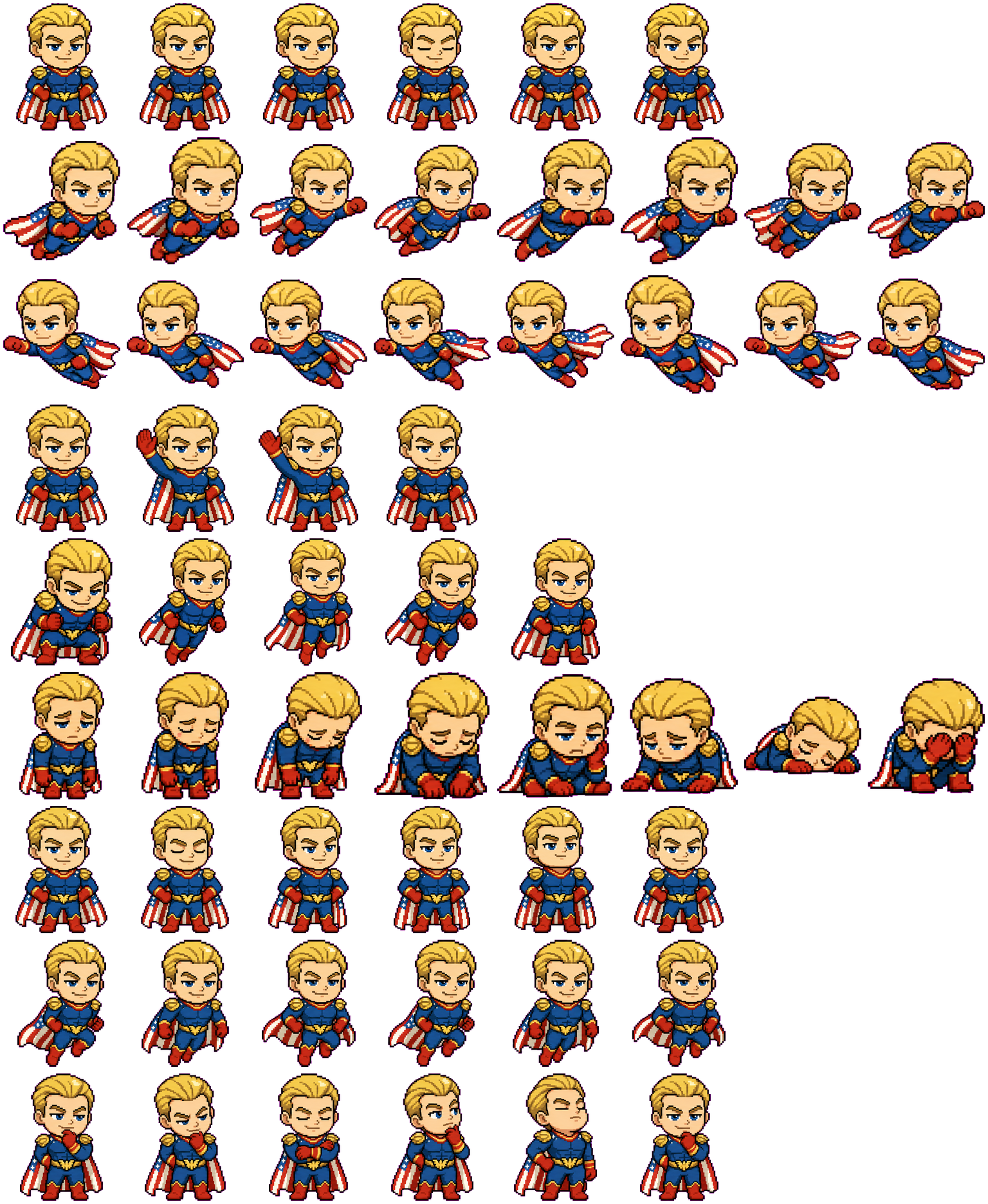 Homelander spritesheet preview
