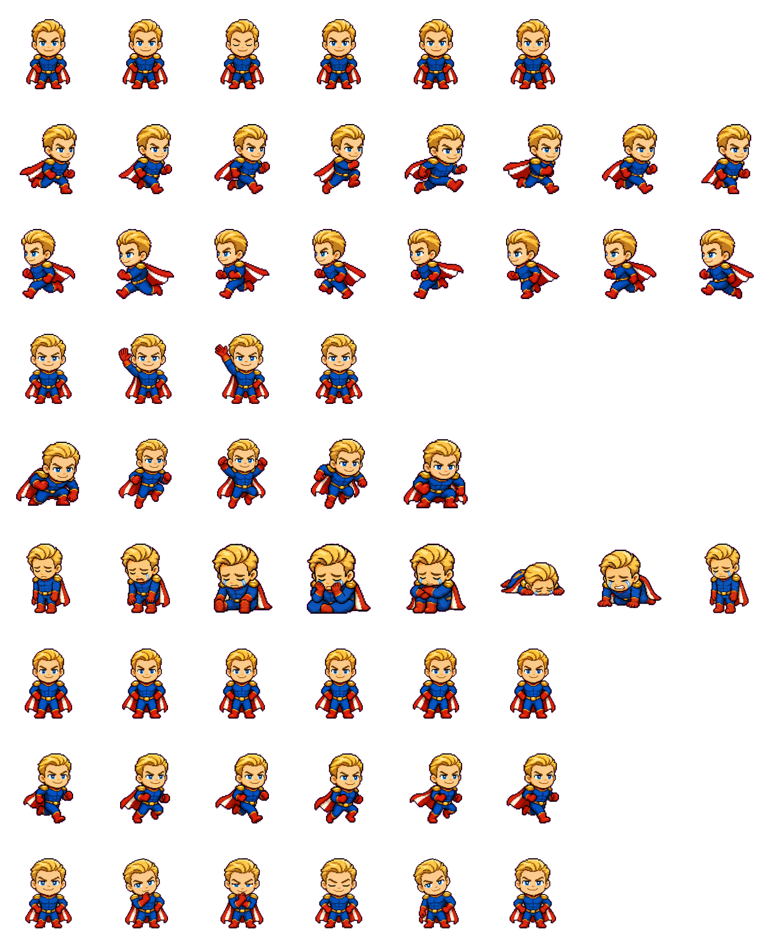 Homie spritesheet preview