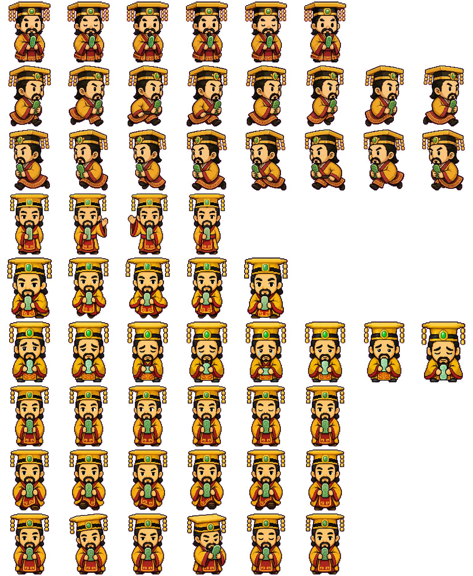 Huang Di spritesheet preview