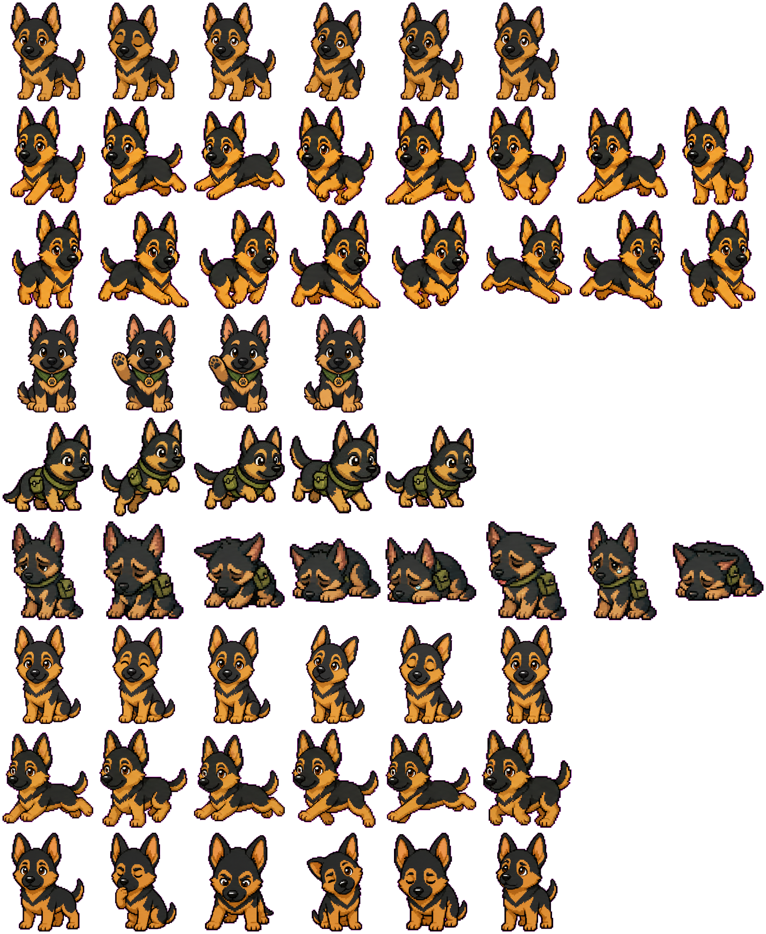 Hunter spritesheet preview