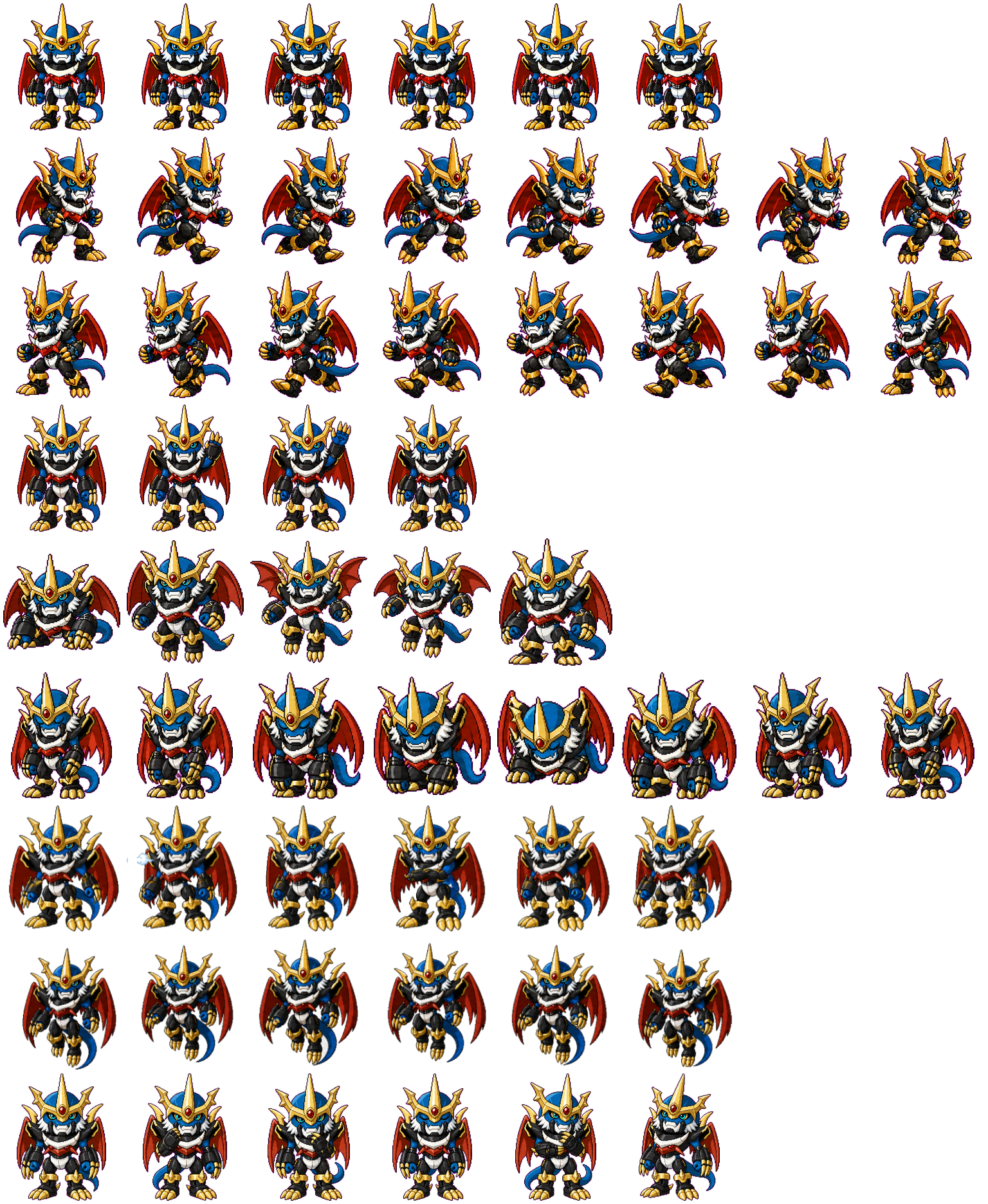 Imperialdramon FM spritesheet preview