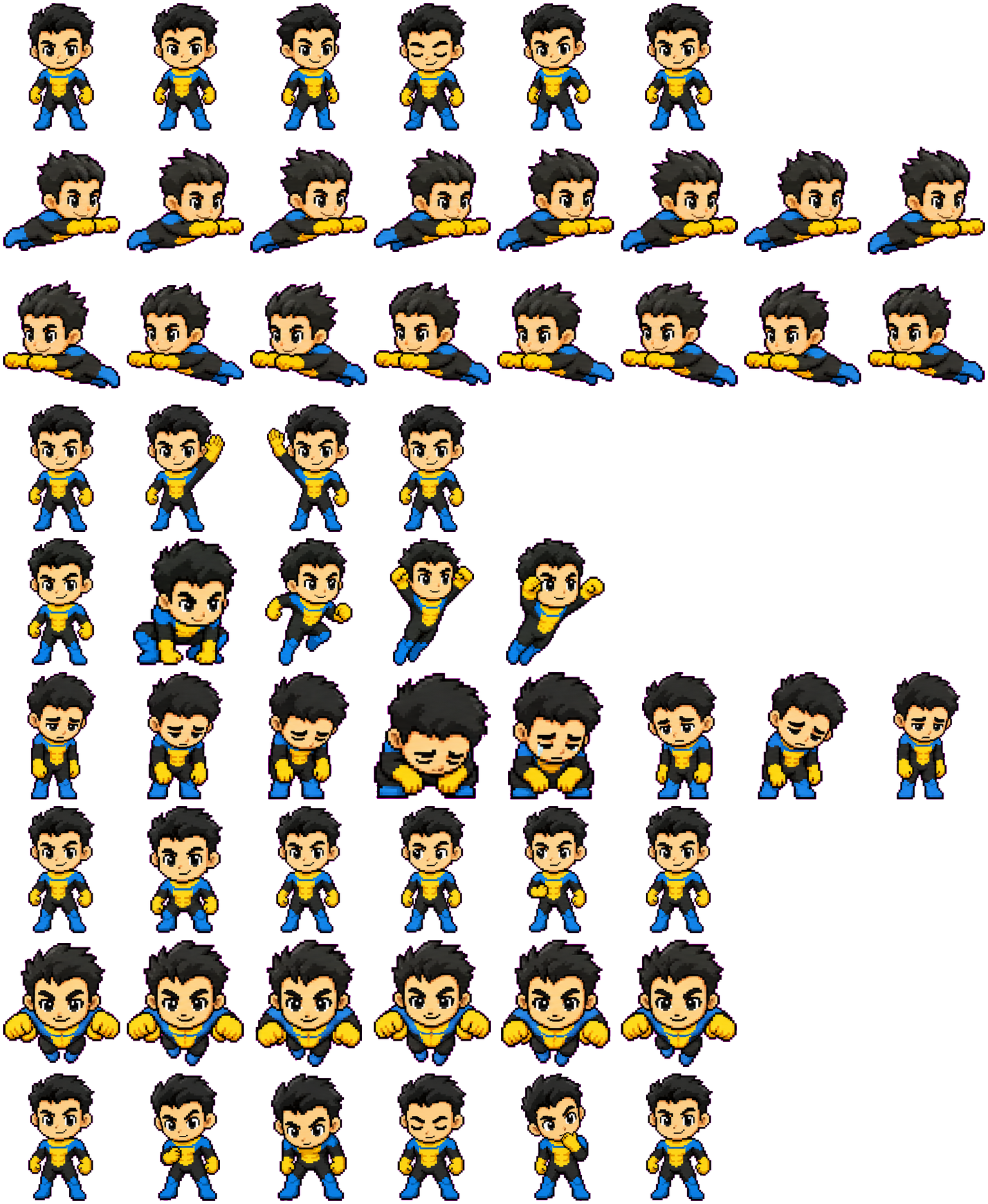 invincible-mark spritesheet preview