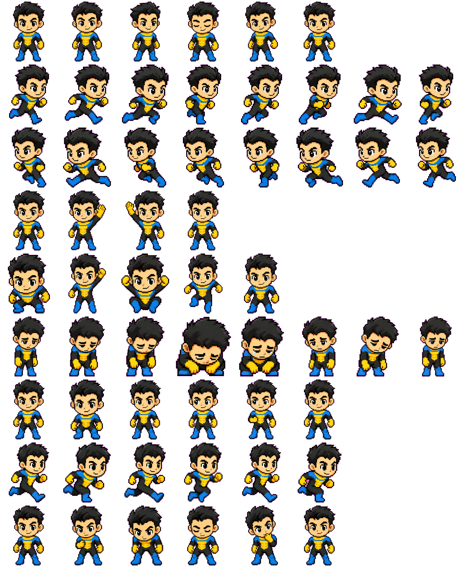 Invincible Mark spritesheet preview