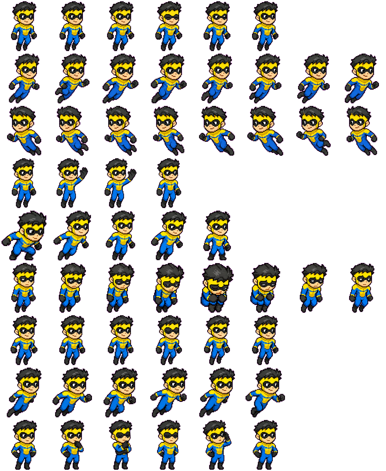 Invincible spritesheet preview