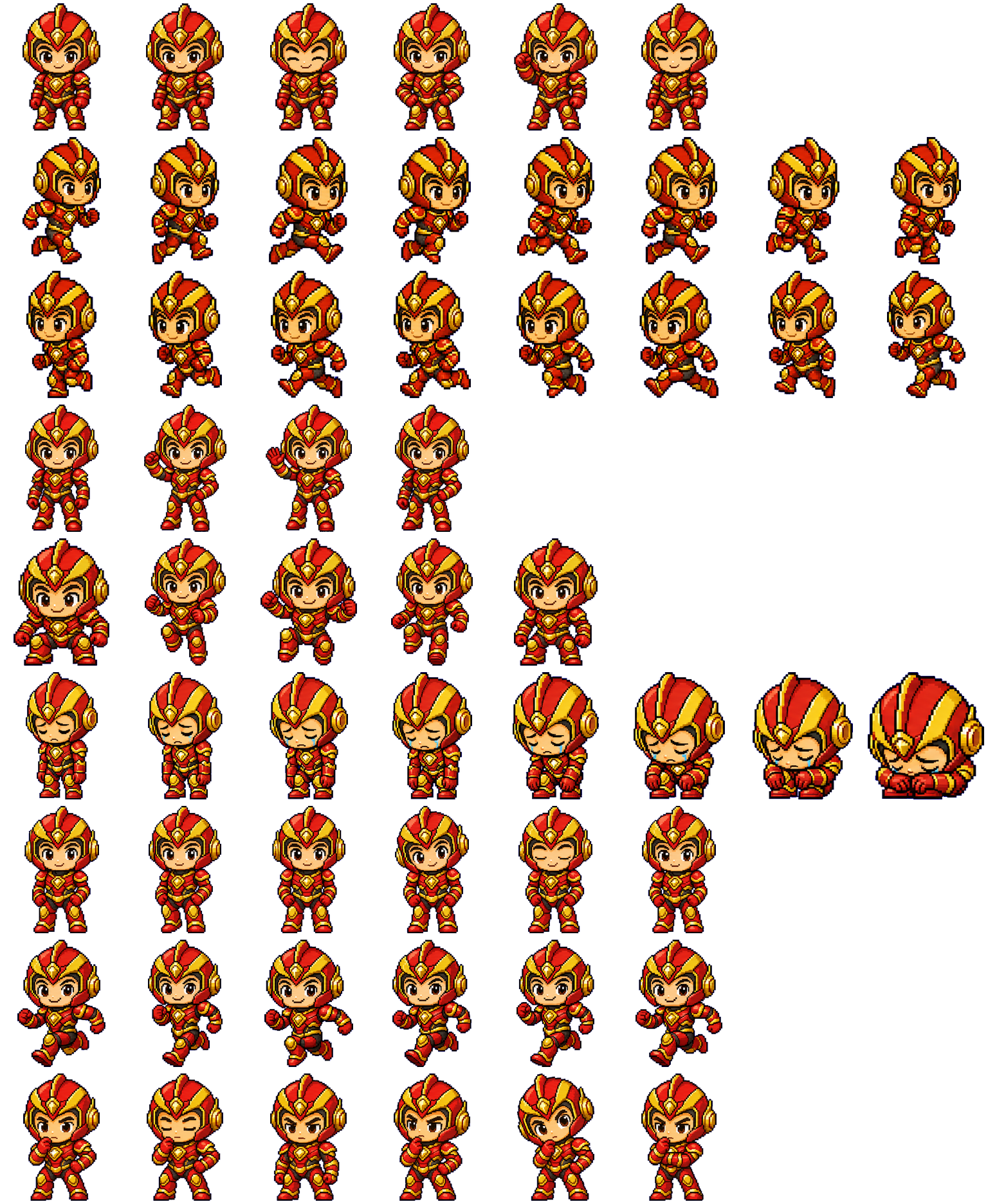 Iron Chibi spritesheet preview