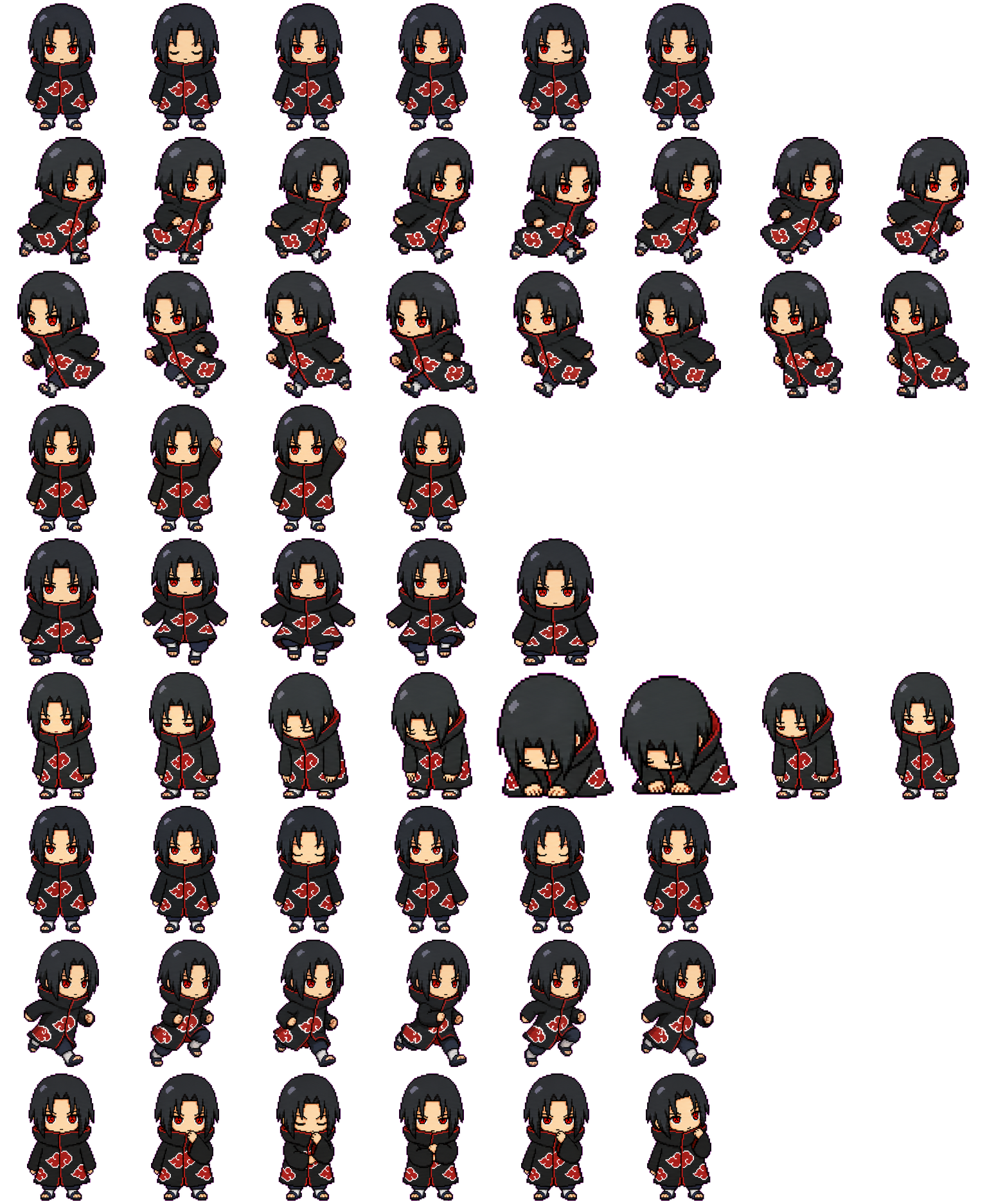 Itachi spritesheet preview
