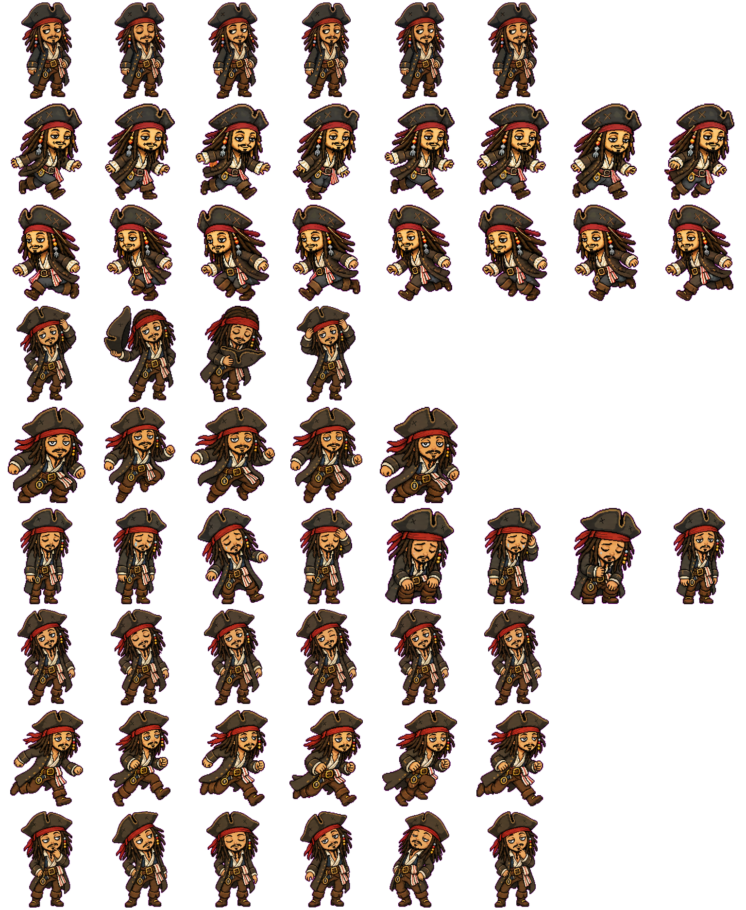 Jack the Drunk spritesheet preview