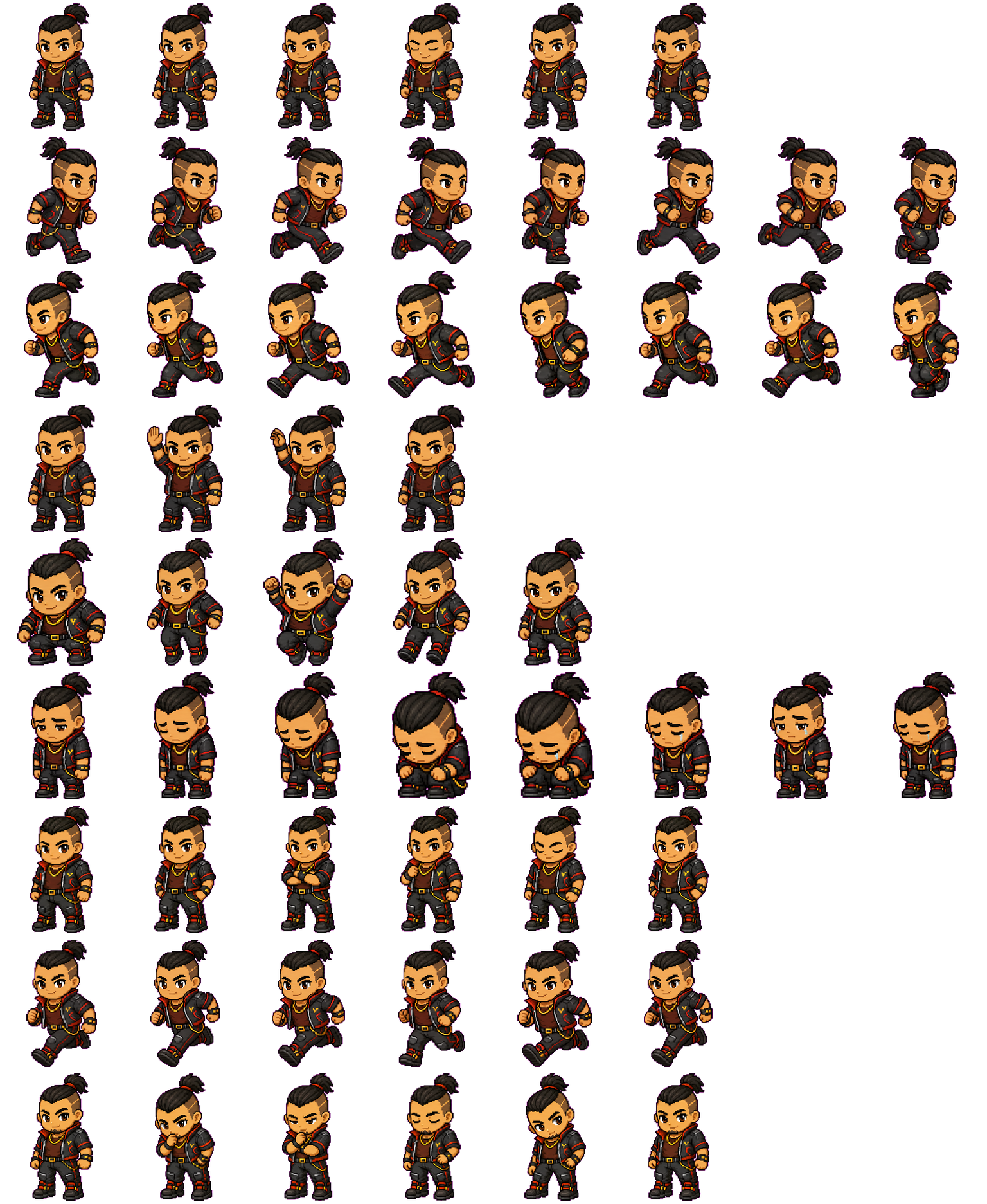 Jackie spritesheet preview