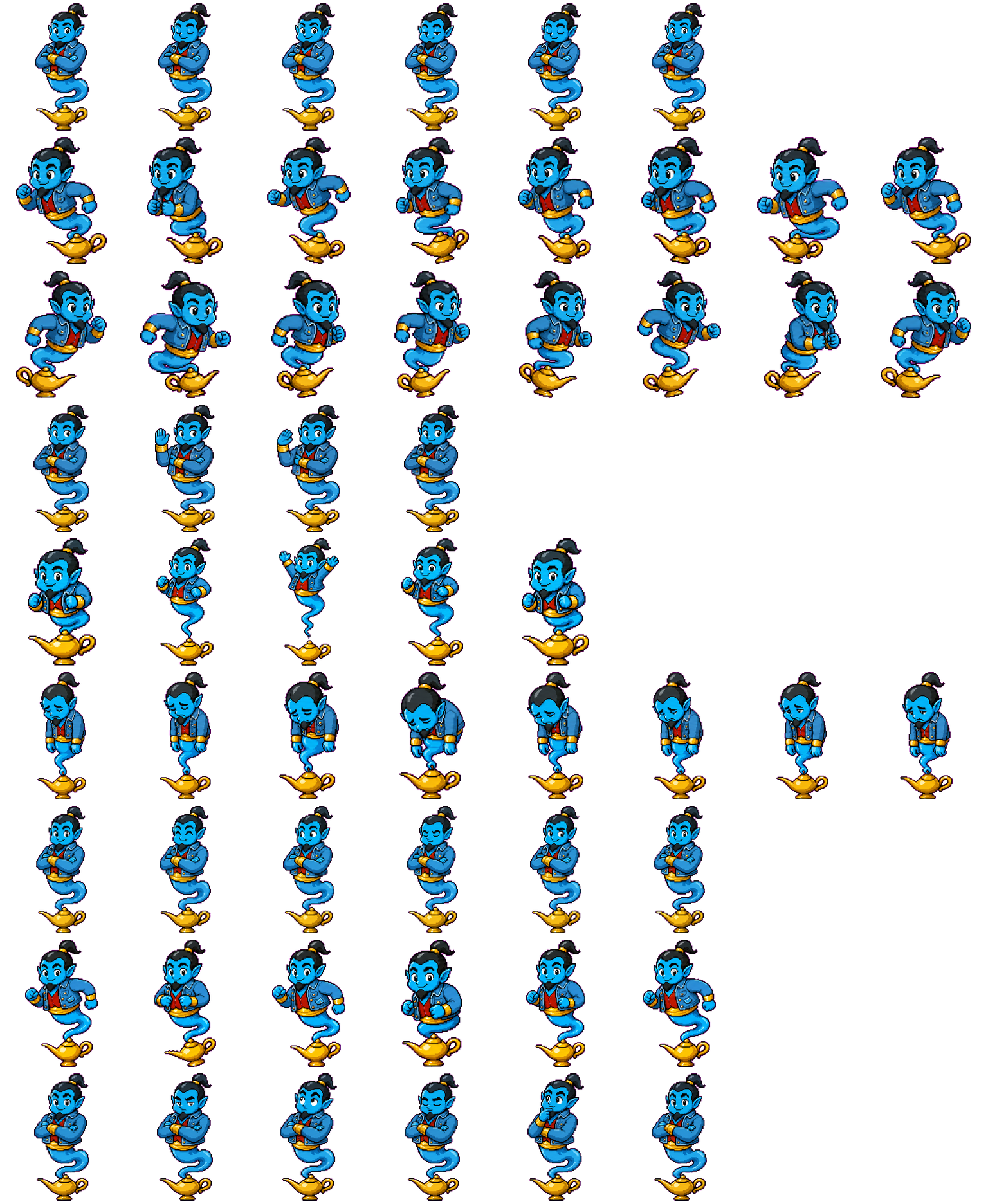 Jeanie spritesheet preview