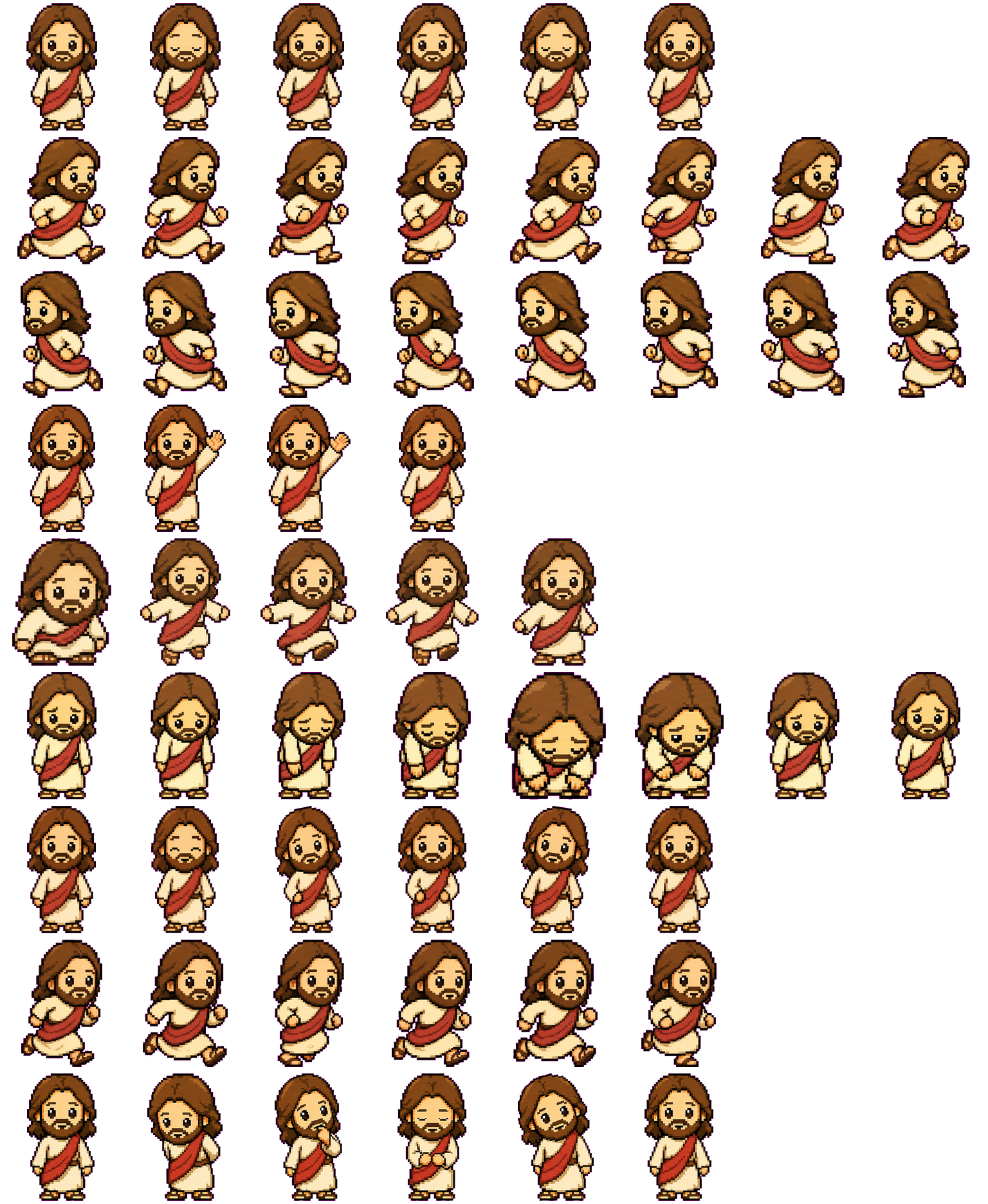 Jesus spritesheet preview
