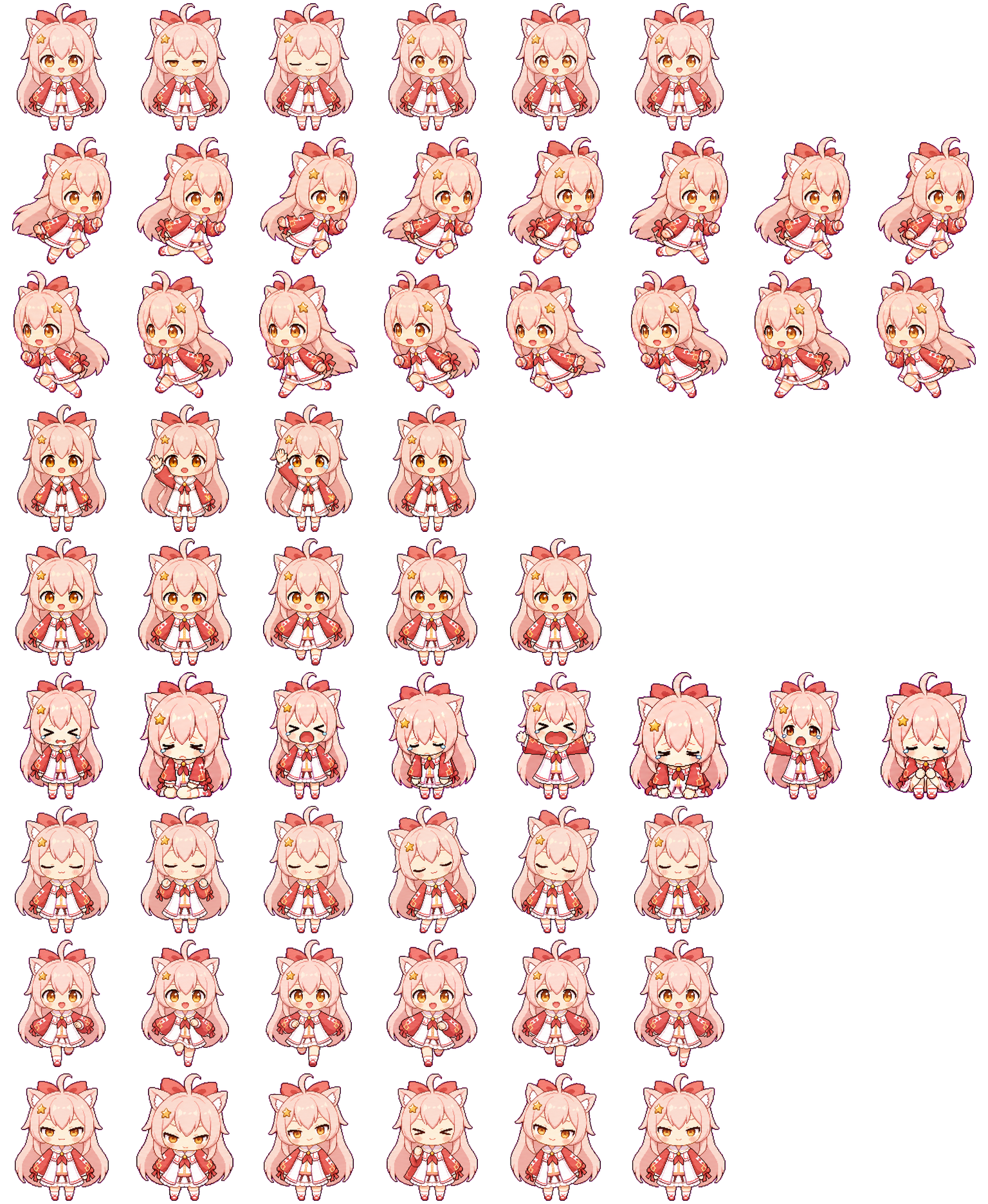 嘉菲猫 spritesheet preview
