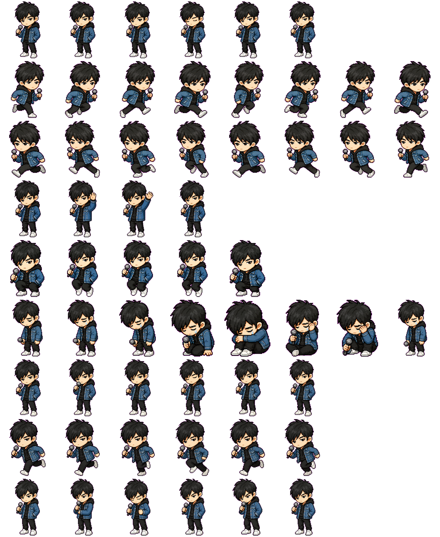 杰伦 spritesheet preview
