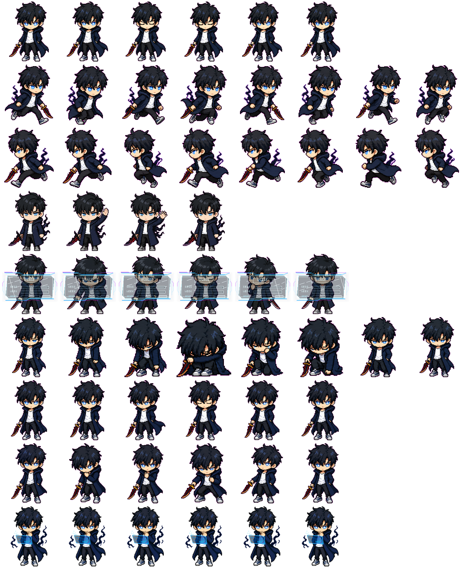 Jin-Woo animated desktop pet preview for Codex Pet