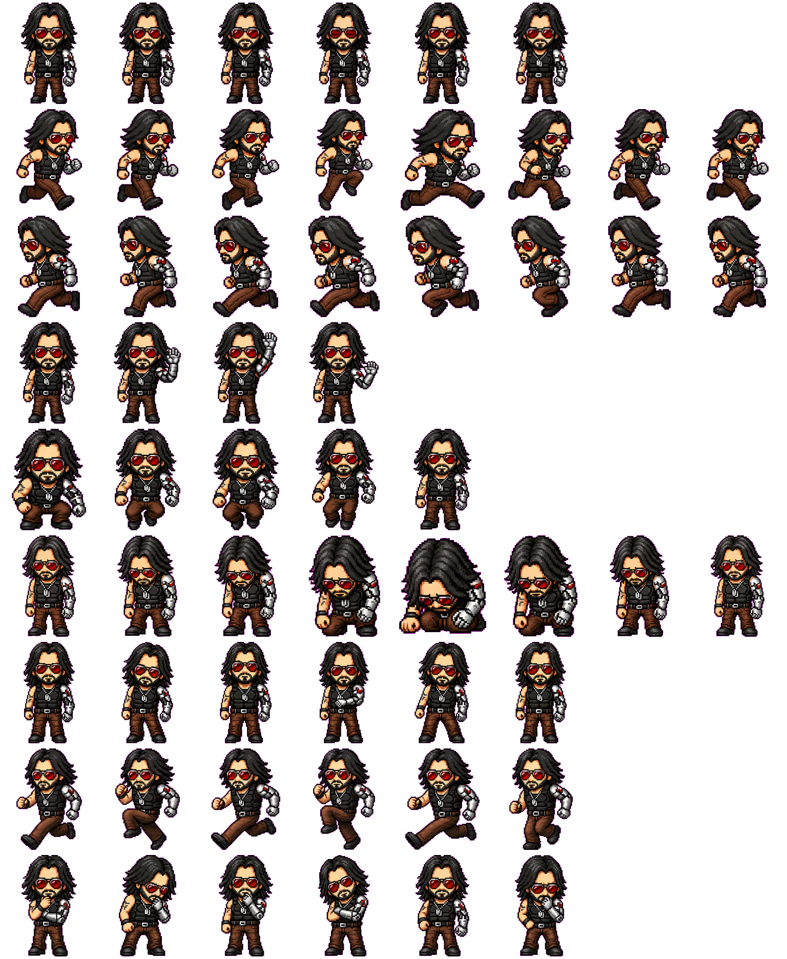Johnny spritesheet preview