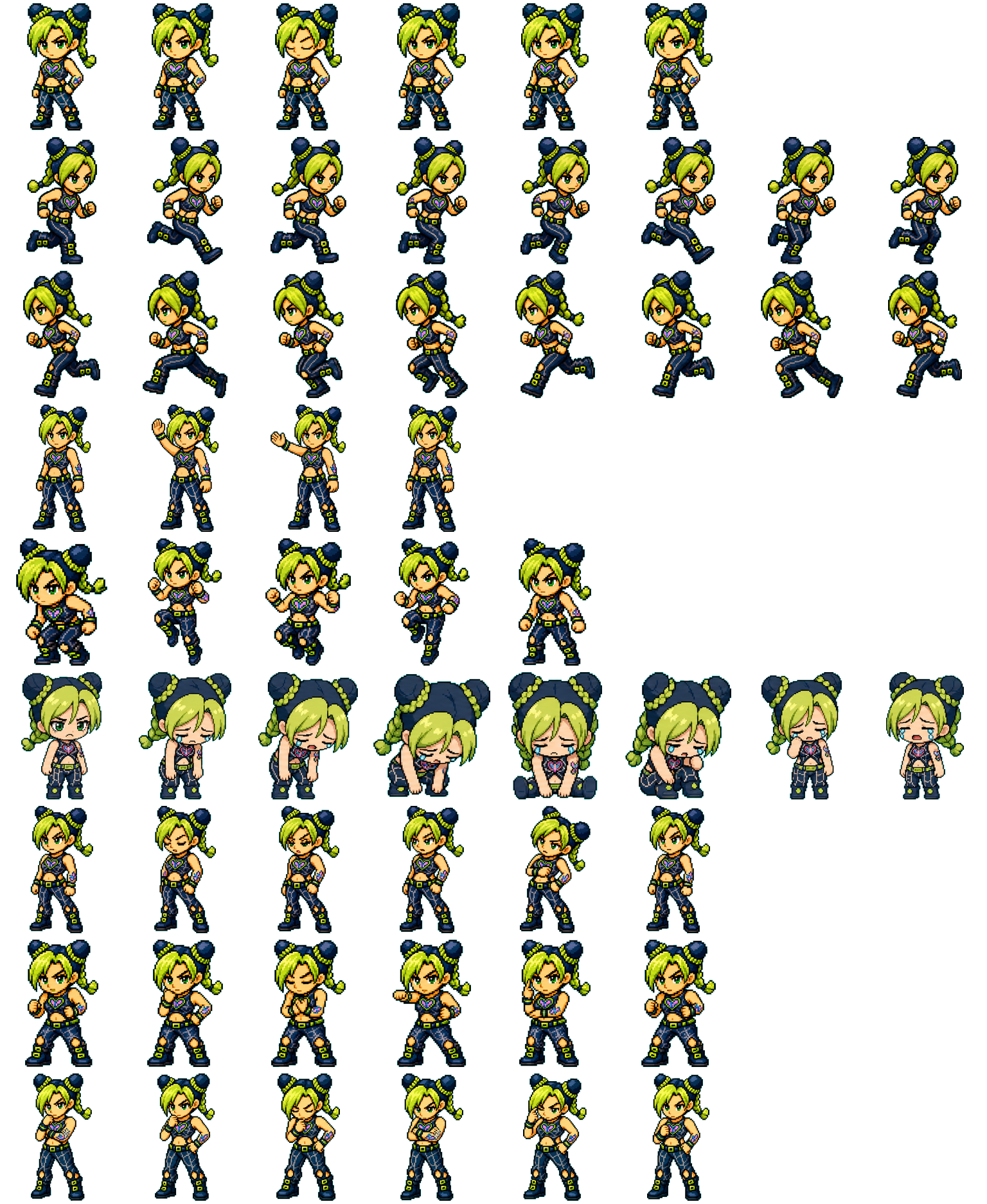 Jolyne spritesheet preview