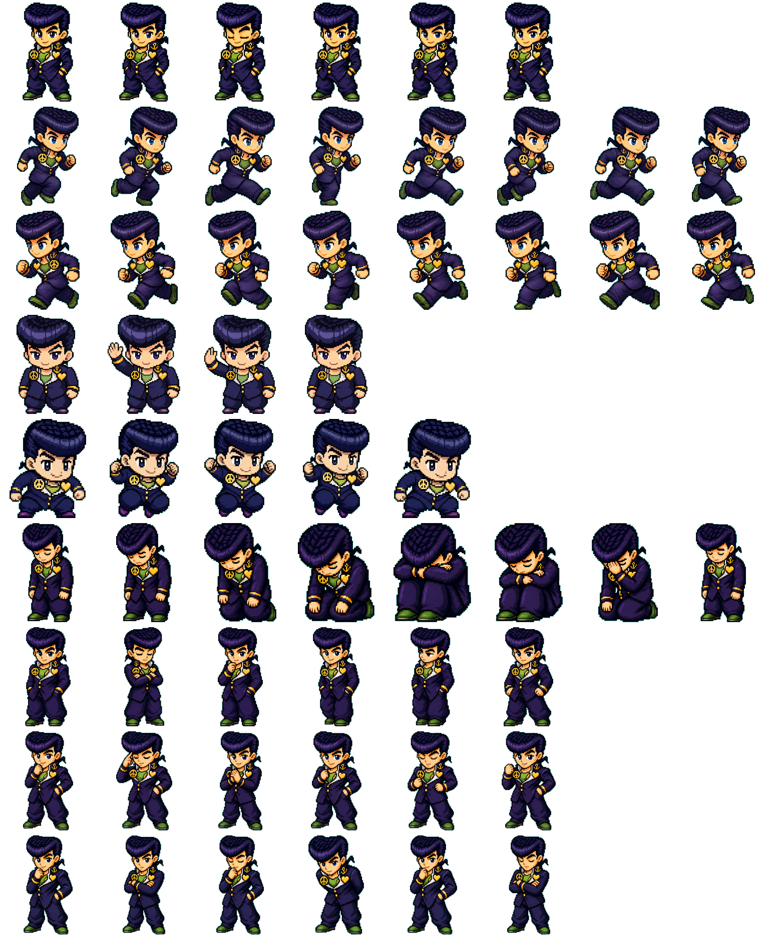 Josuke4 spritesheet preview