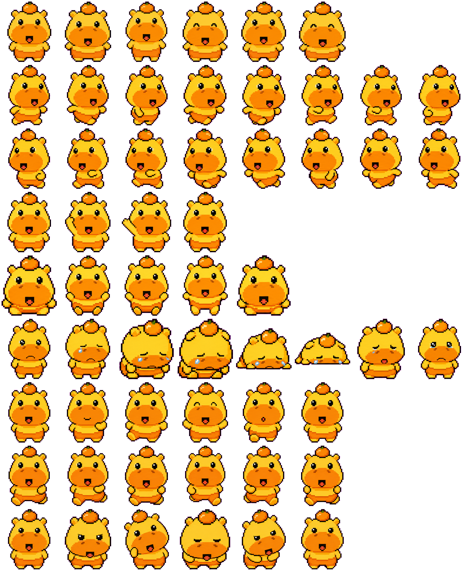 橘宝 spritesheet preview