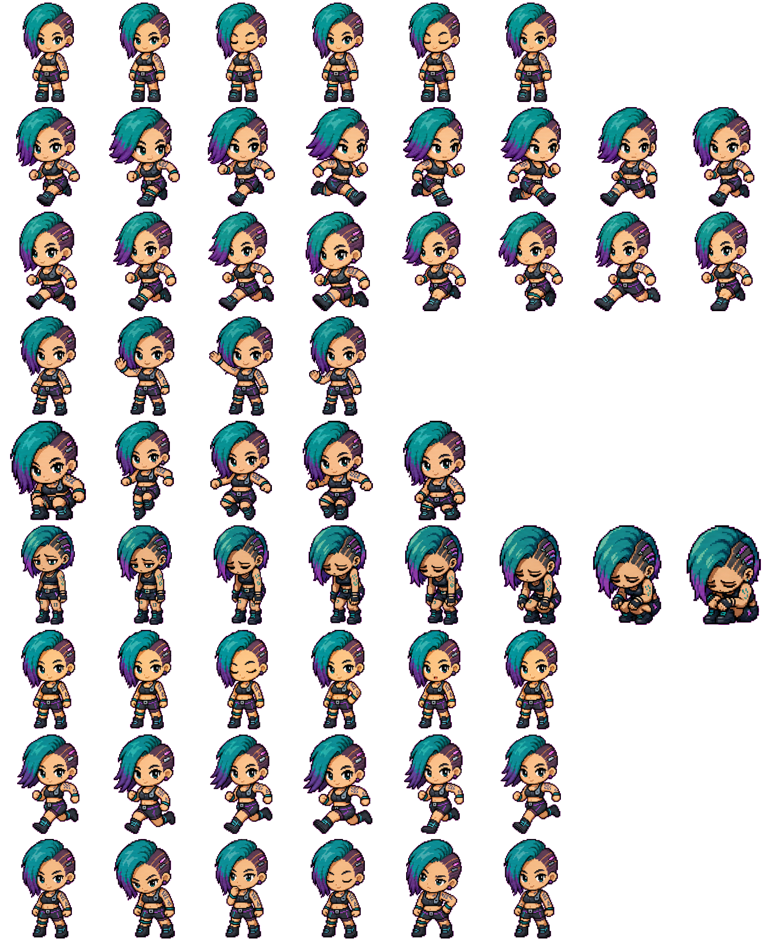 Judy spritesheet preview