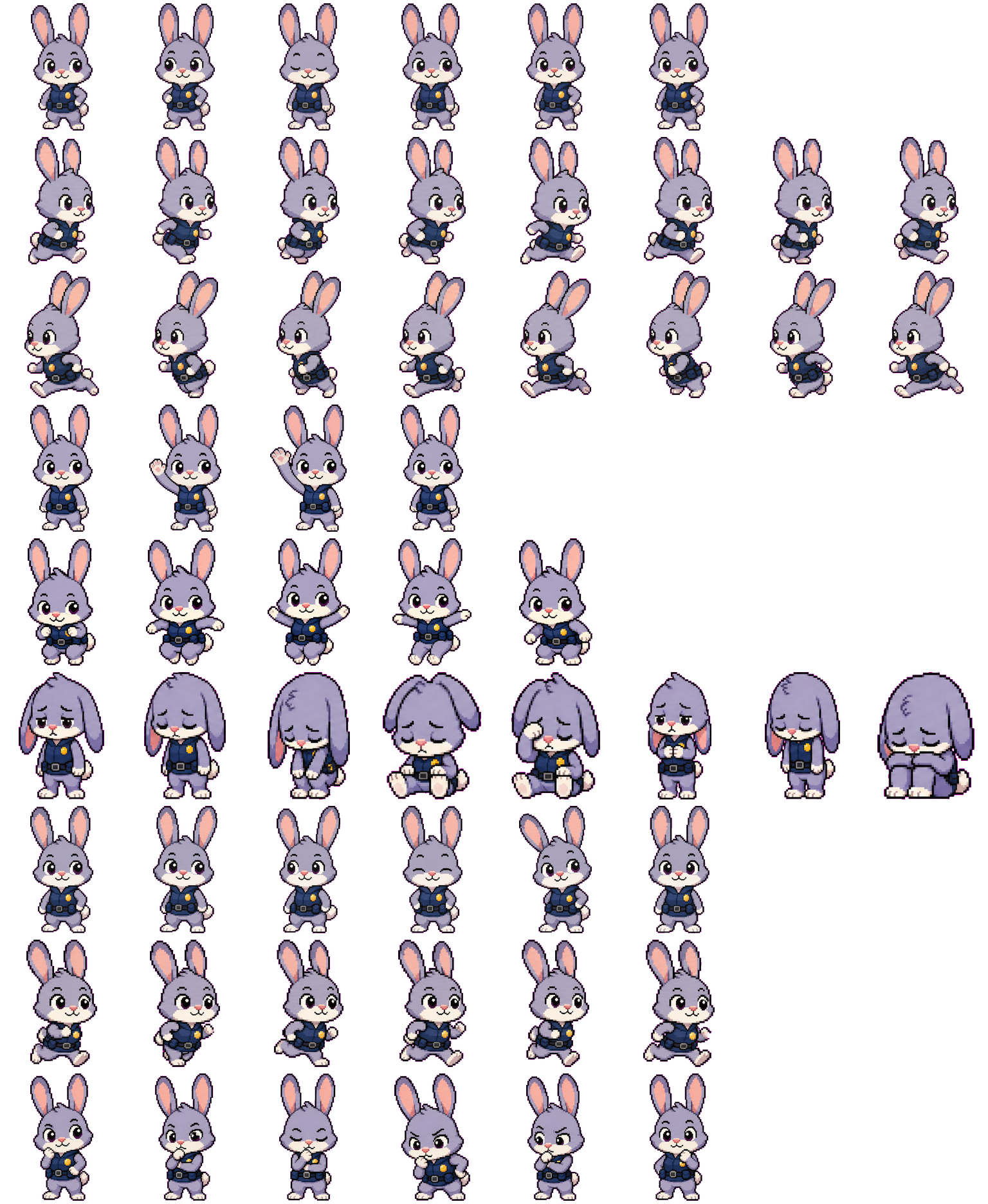 Junie spritesheet preview