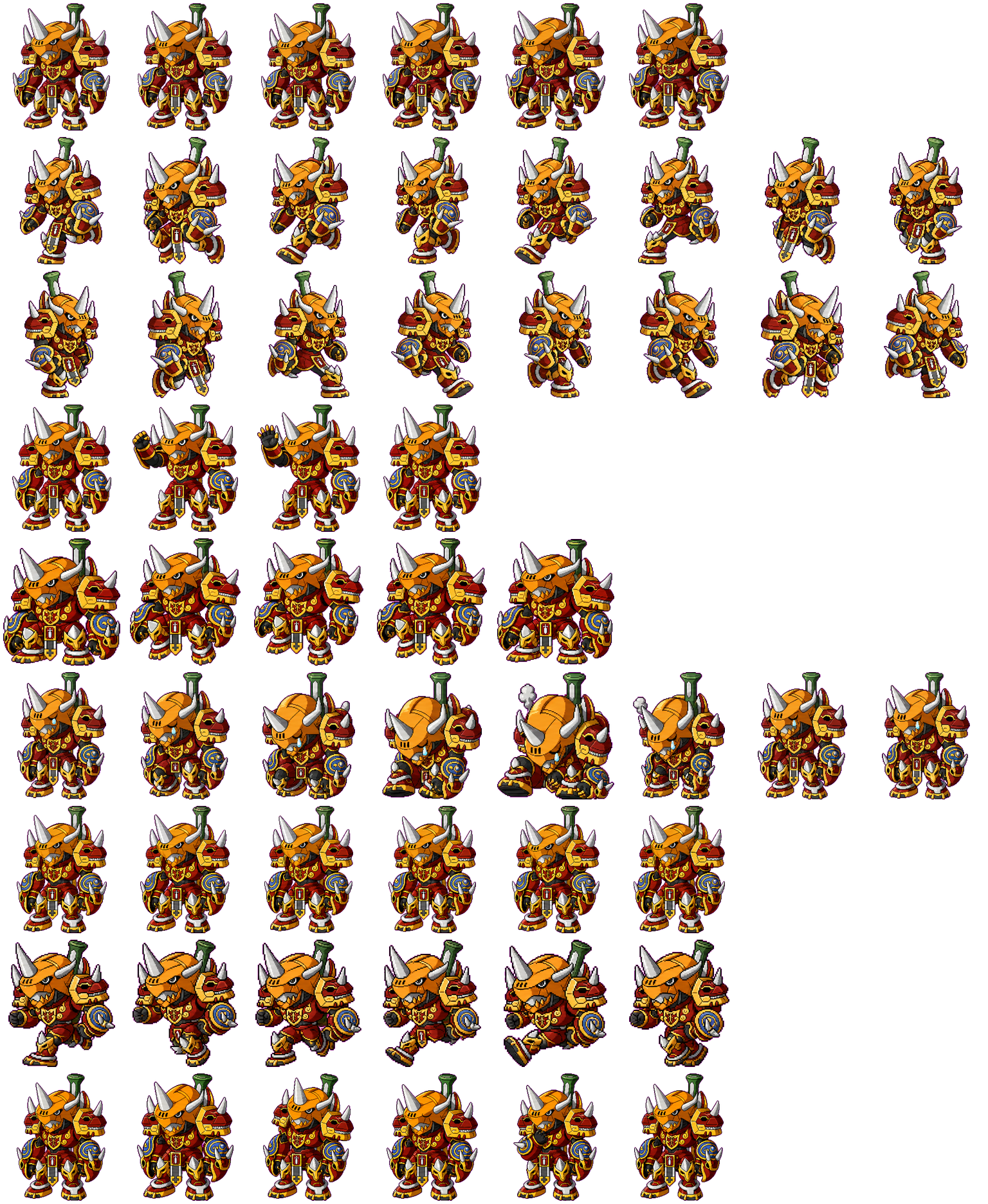 Kaizer Greymon spritesheet preview