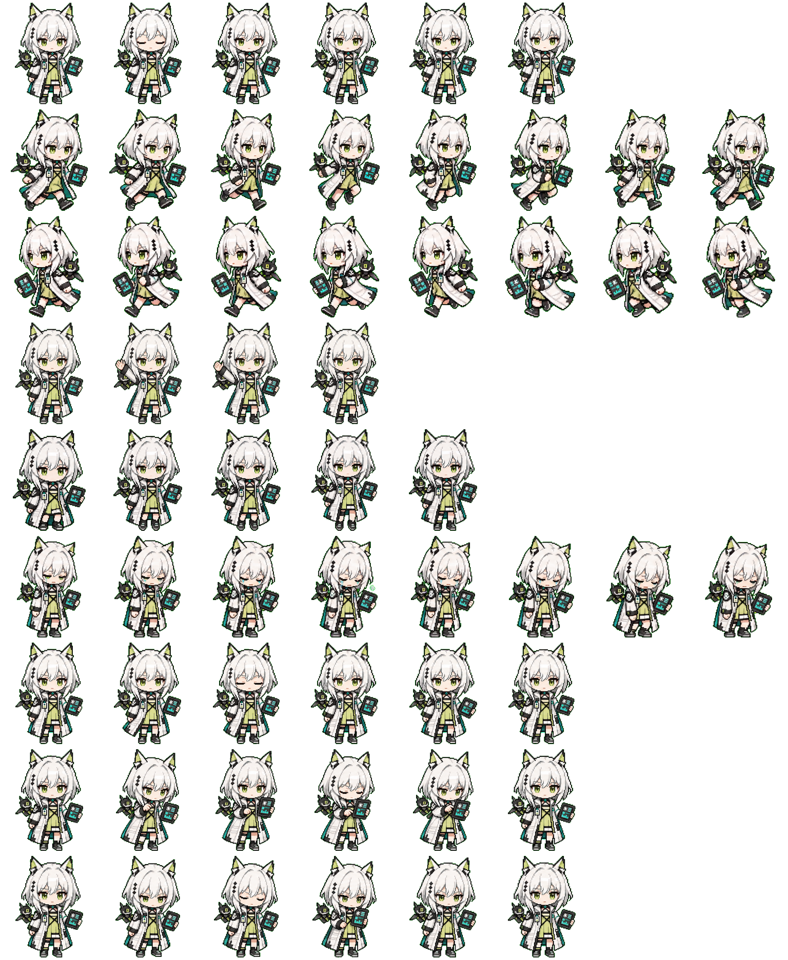 Kal'tsit spritesheet preview